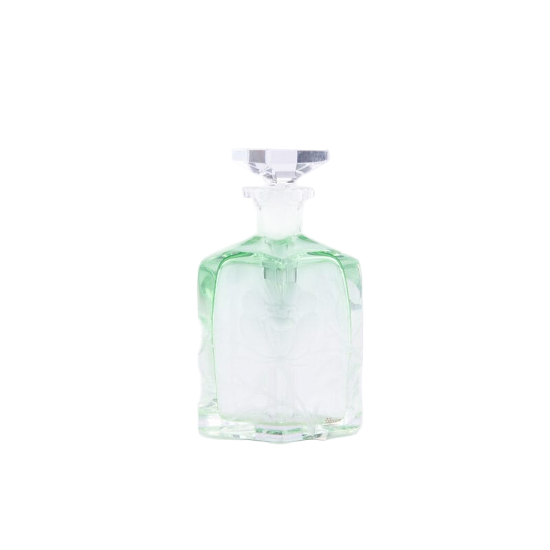 Moser. Green Crystal Perfume Bottle. 80 ML