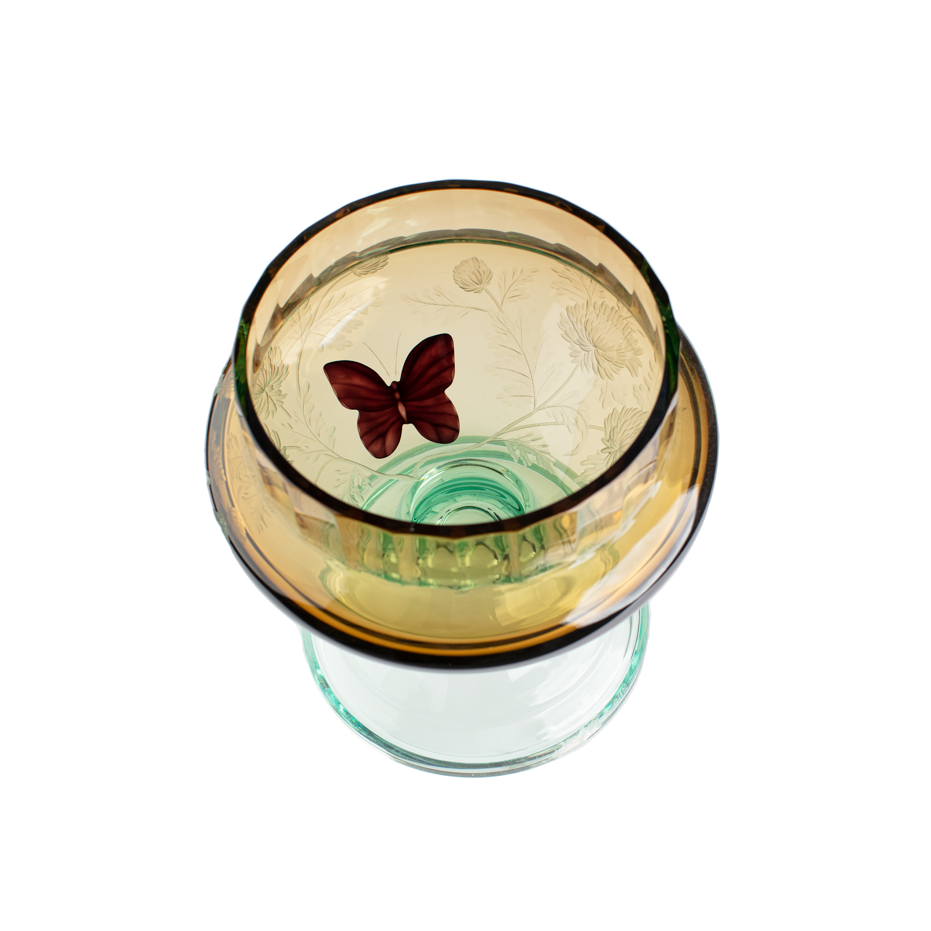 Moser. Audrey Crystal Vase Engraved with Autumn Meadow. (Limited Edition)