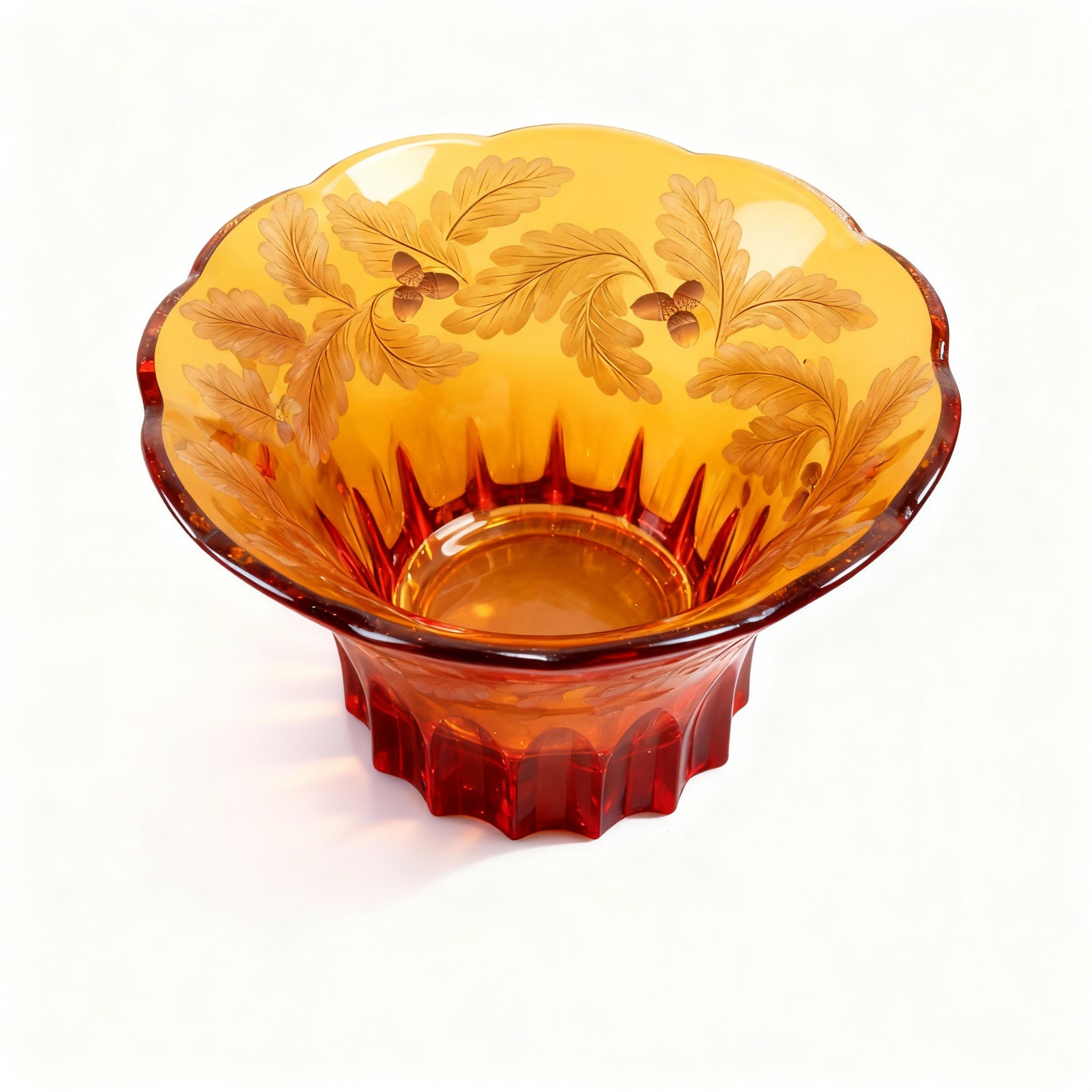 Moser. Crystal Amber Vase