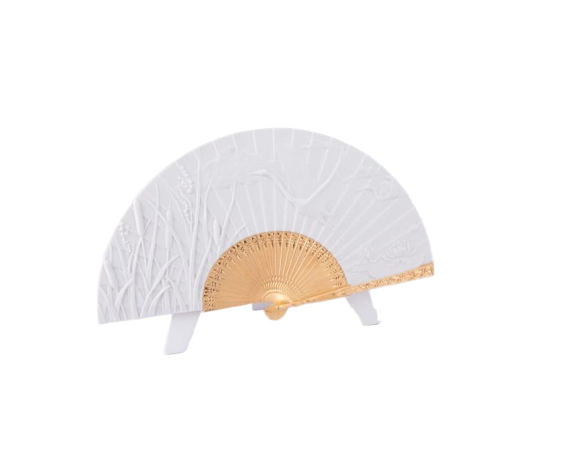 Lladró. Porcelain Summer Fan Figurine. Large Size