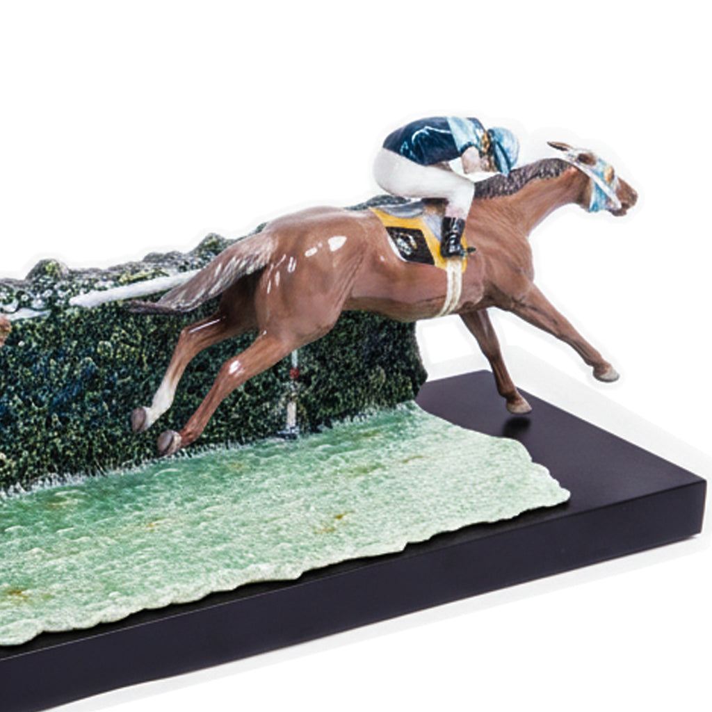 Lladró. At the Derby Horses Sculpture by Ernest Massuet.Limited Edition. Large Size