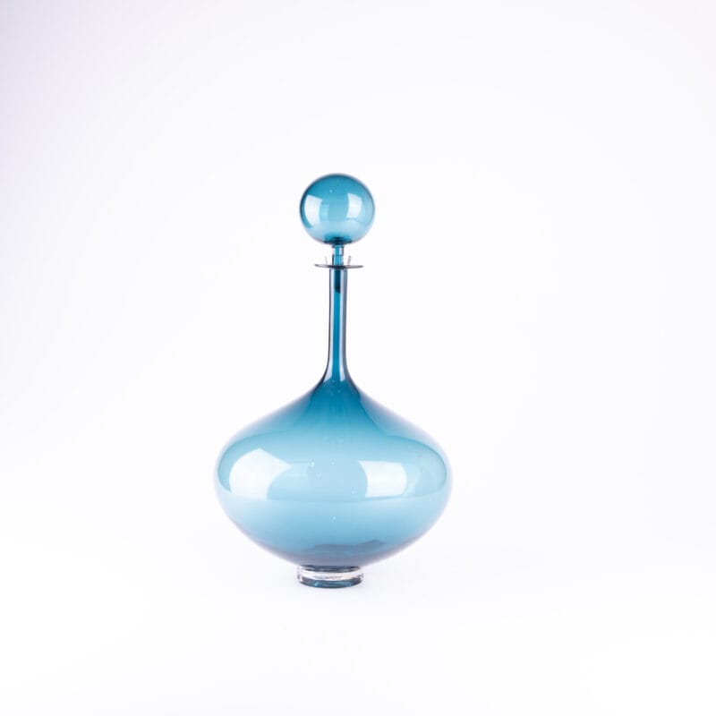 Joe Cariati. Genie Blue Glass Bottle. 5.6 L