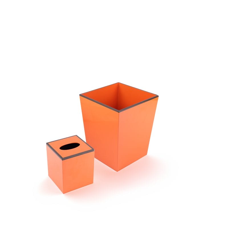 Villa & House New York (Originally Bungalow 5). A Set of Orange Tissue Box & Wastebasket