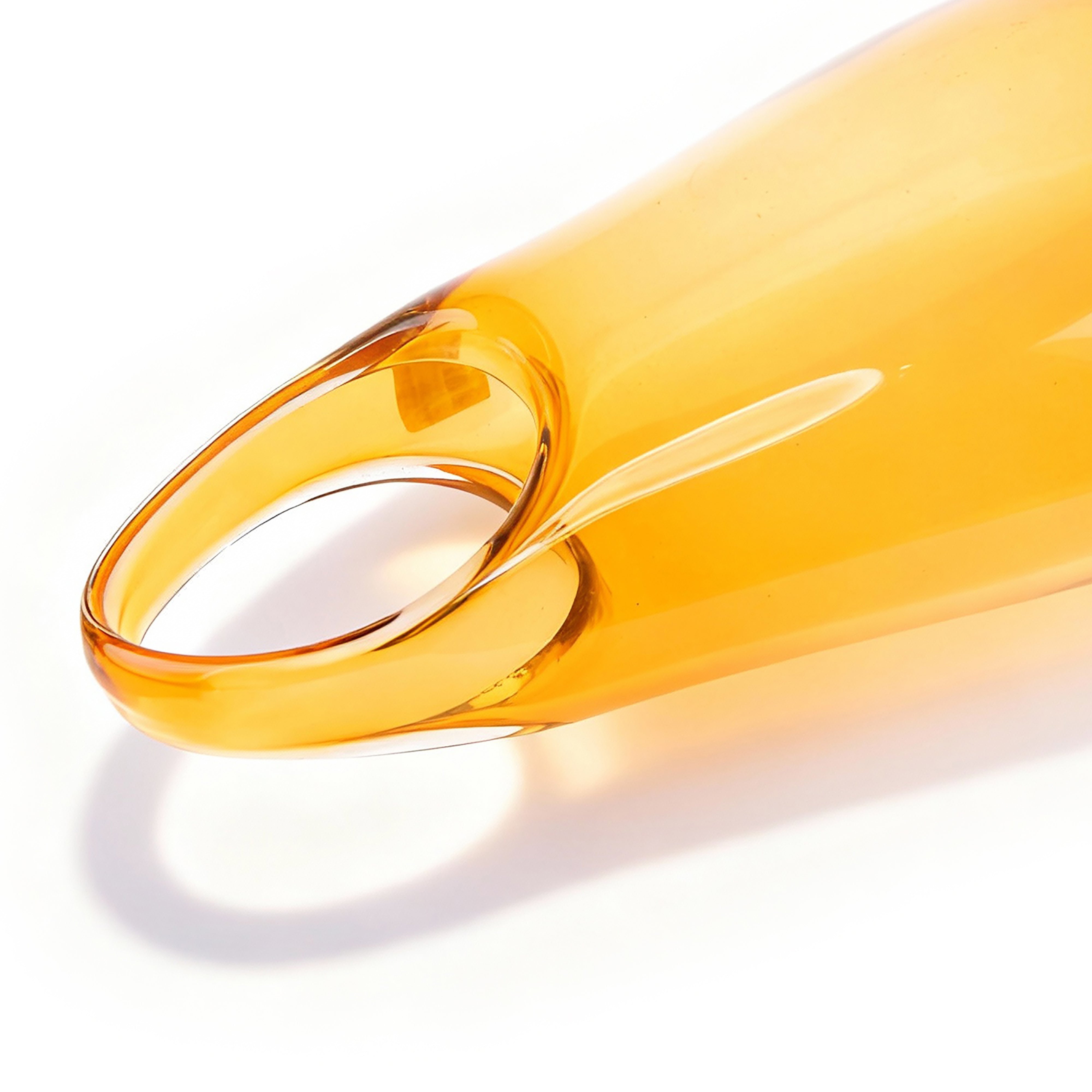 SkLo Studio. Amber Glass Sculpture. Large Size