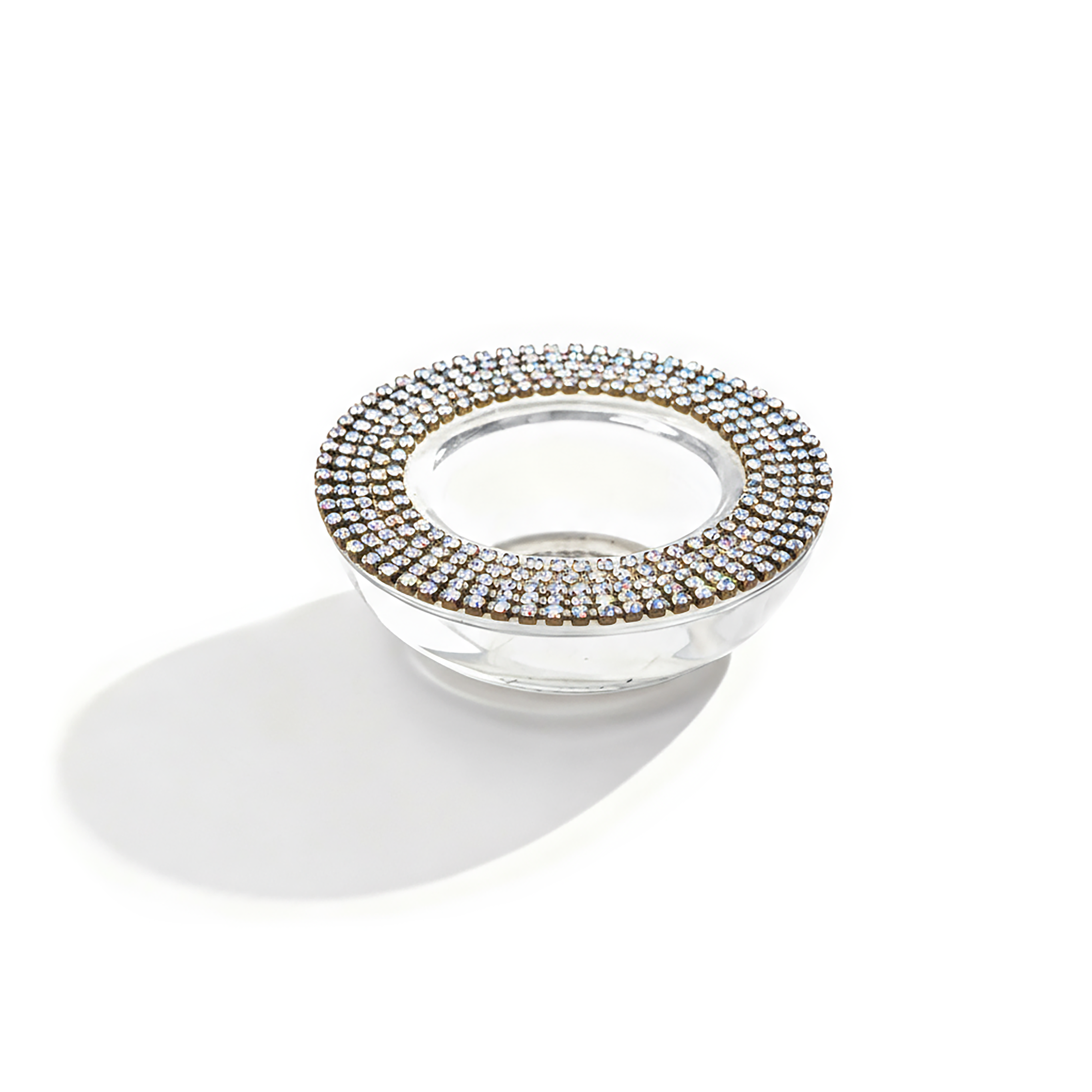 Alan Lee Collection. Princess Candle Holder with Gold Crystals. Small Size.