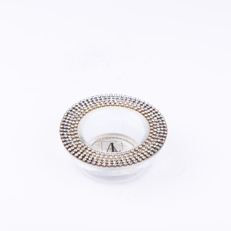 Alan Lee Collection. Princess Candle Holder with Gold Crystals. Small Size.