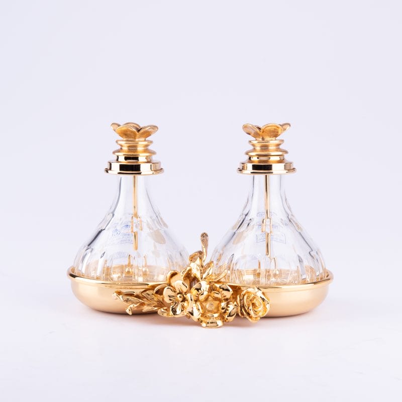 I Biagi. Set of 2 Crystal Perfume Bottles. 130 ML Each