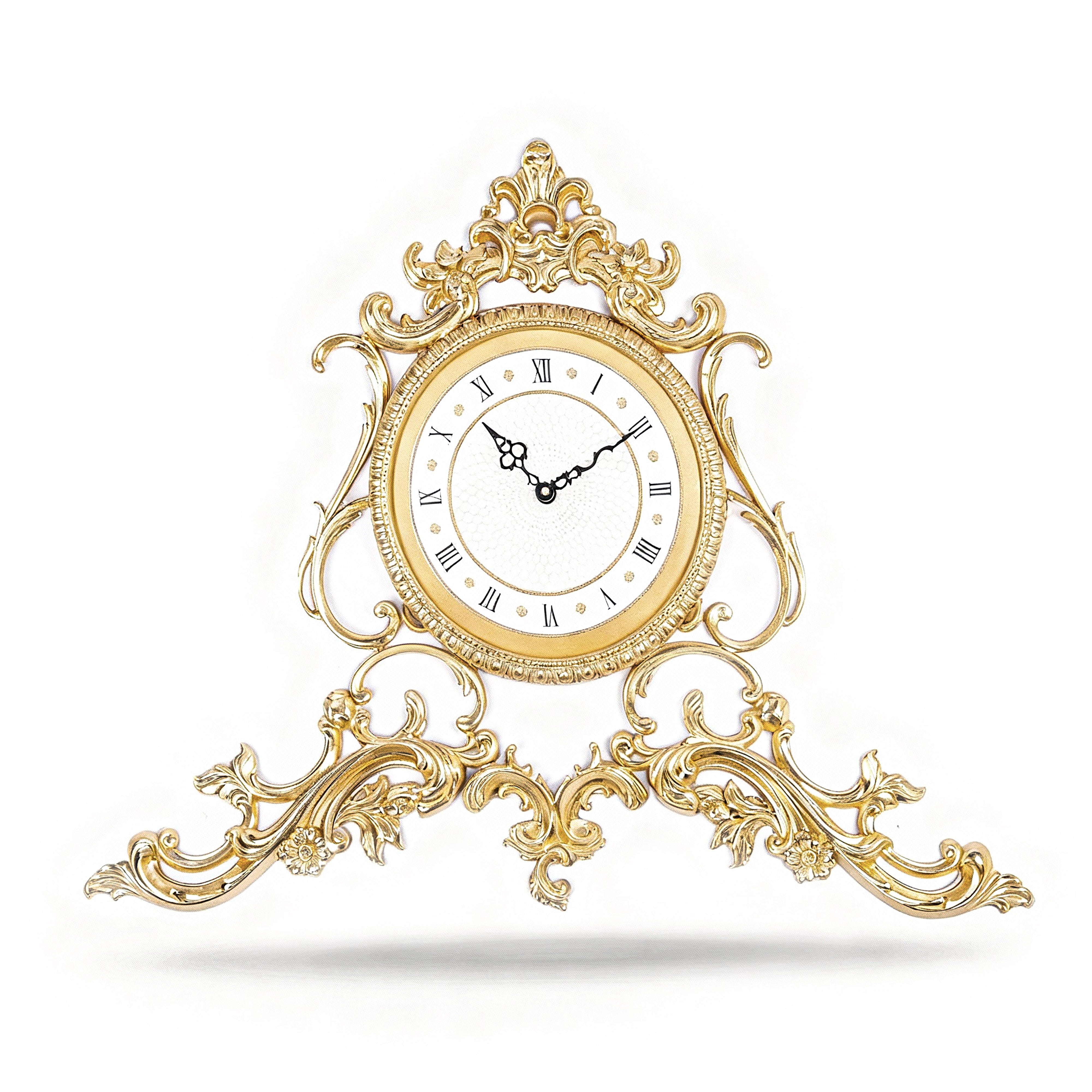 Artistiche Ceramiche Fiorentine. Gilded Wall Clock