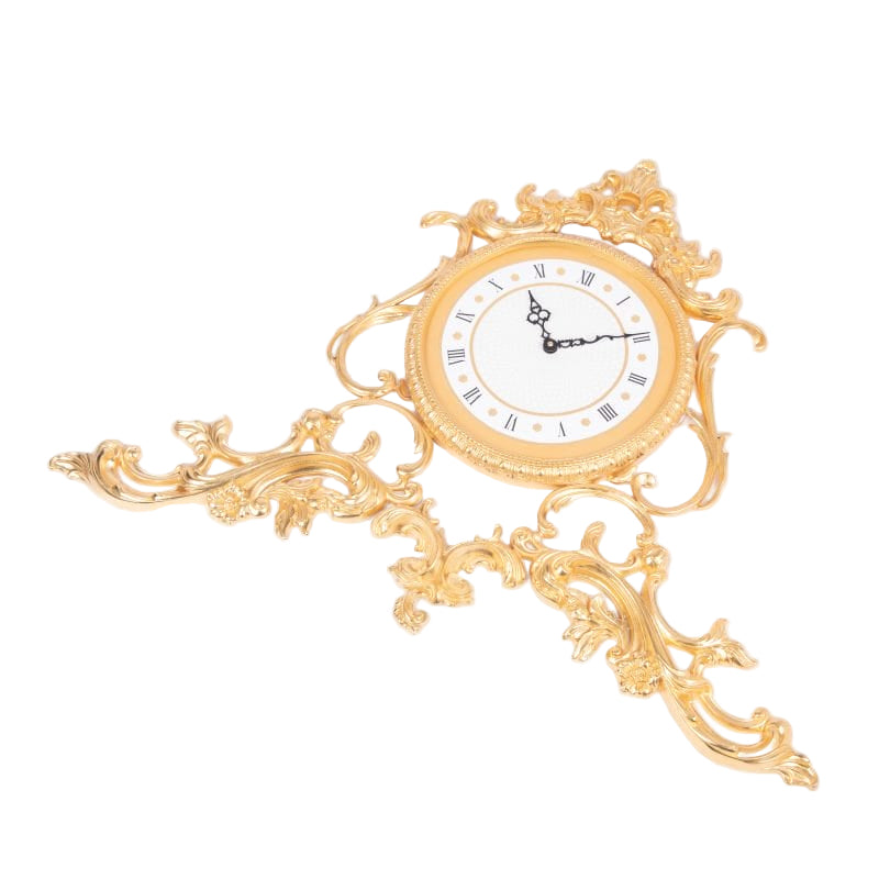 Artistiche Ceramiche Fiorentine. Gilded Wall Clock
