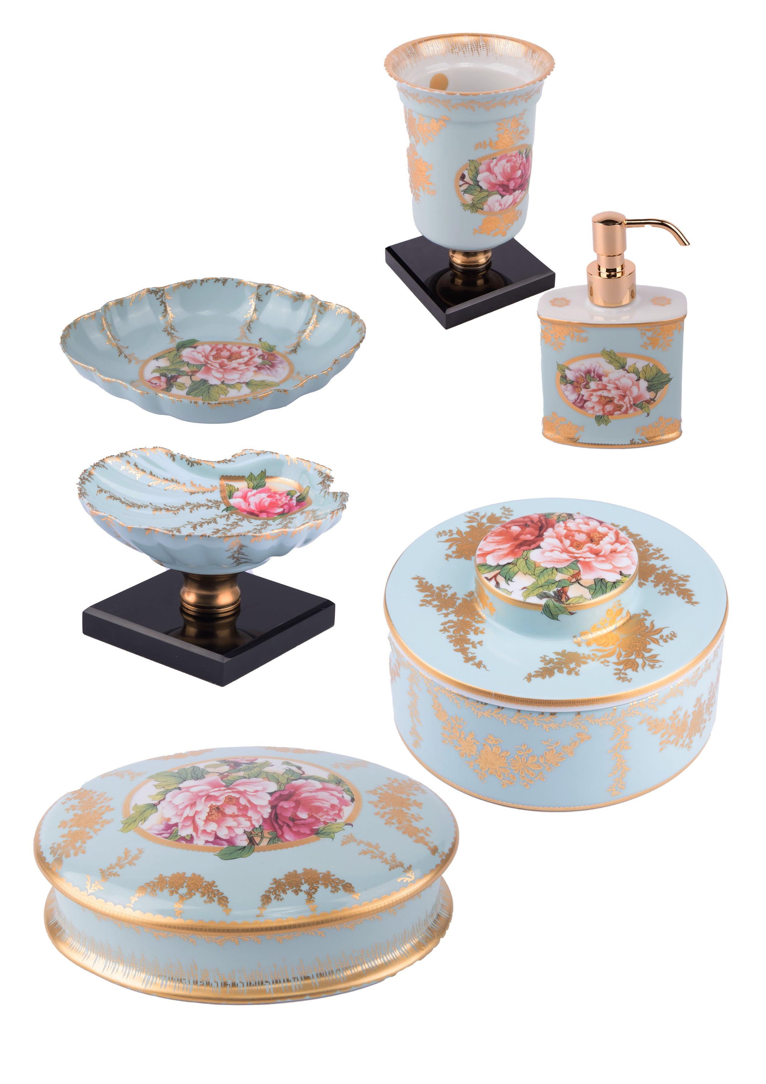 Mangani 1958. Blue Porcelain Set.