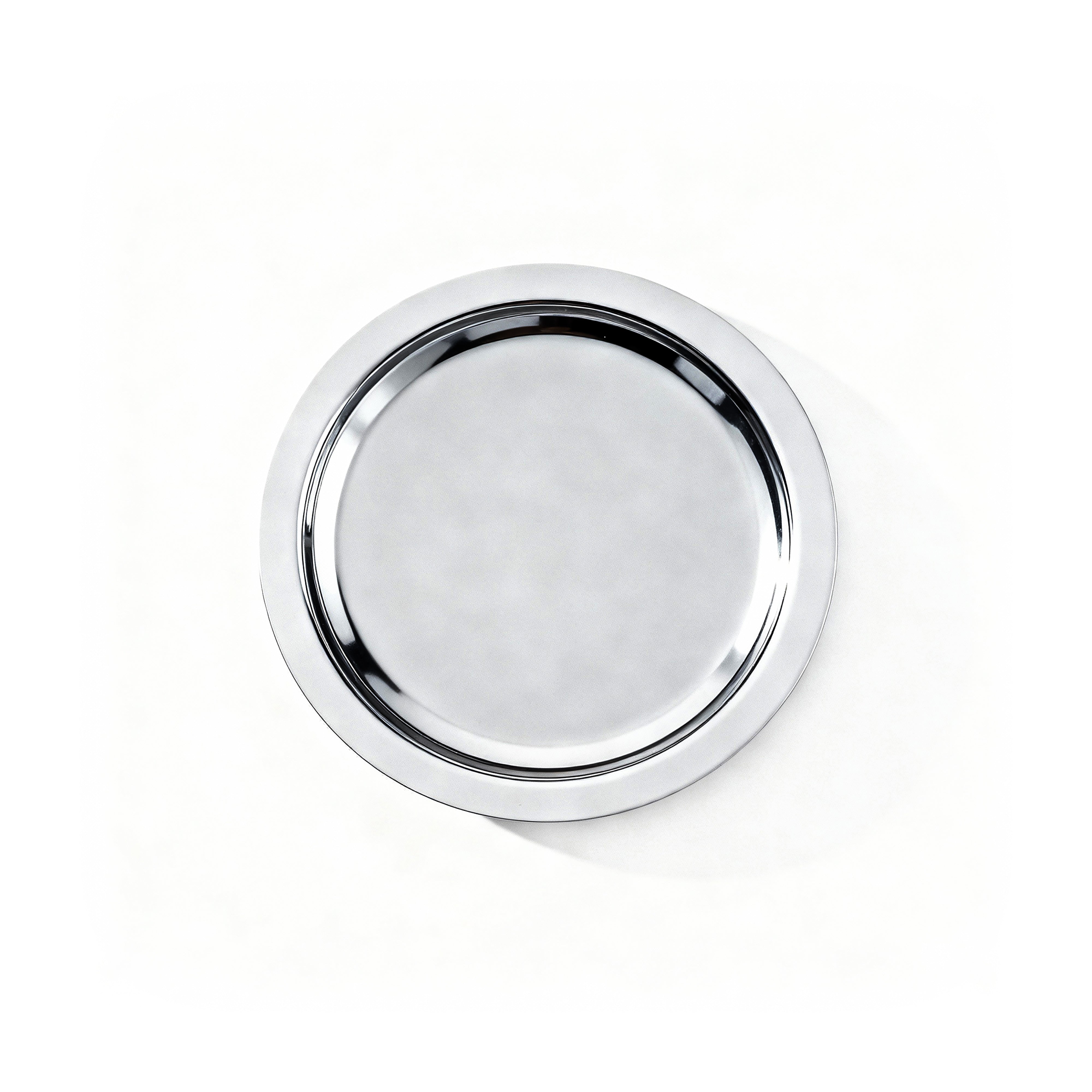 Pinetti. Round Stainless Steel Soap Dish. Small Size