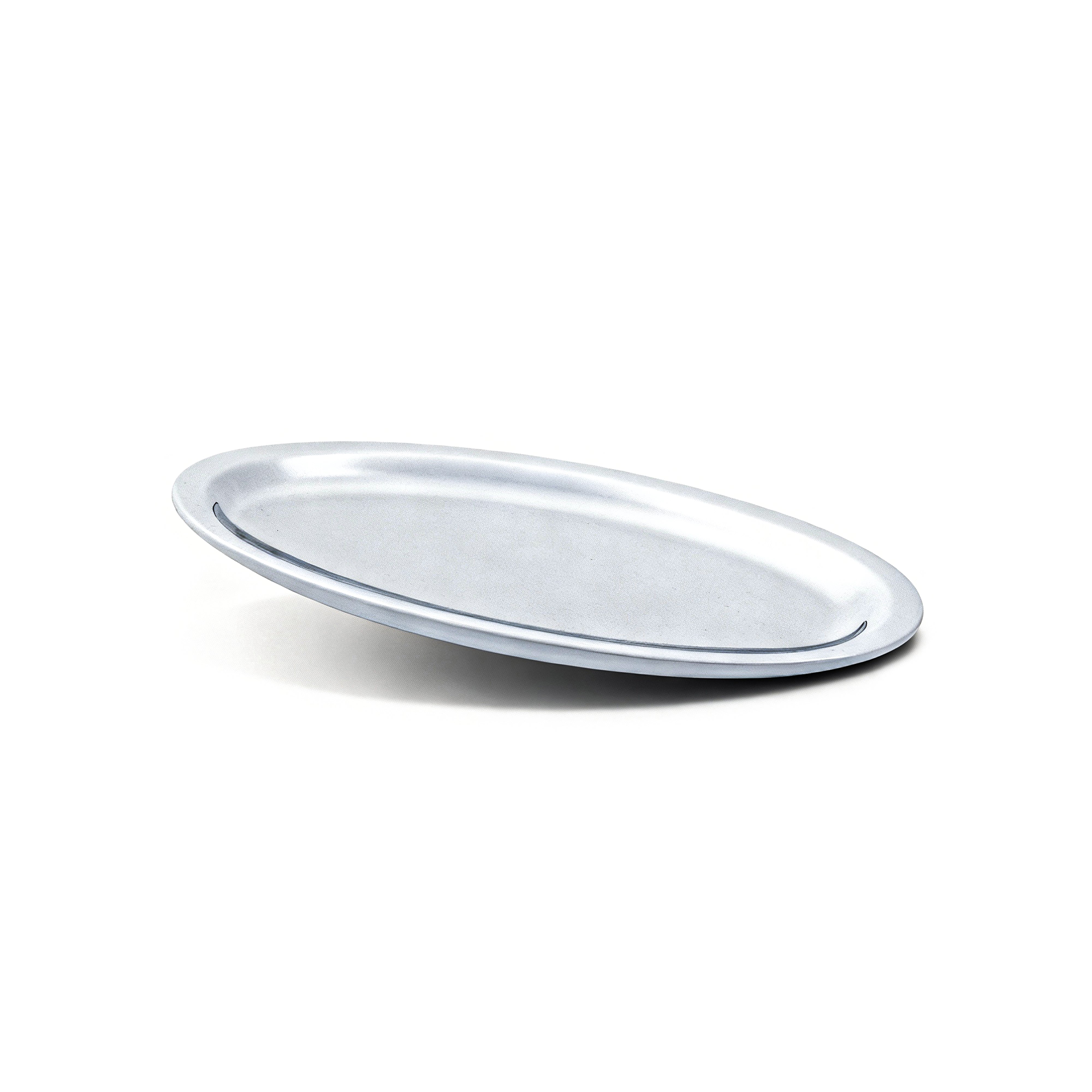 Pinetti. Oval Stainless Steel Soap Dish. Small Size