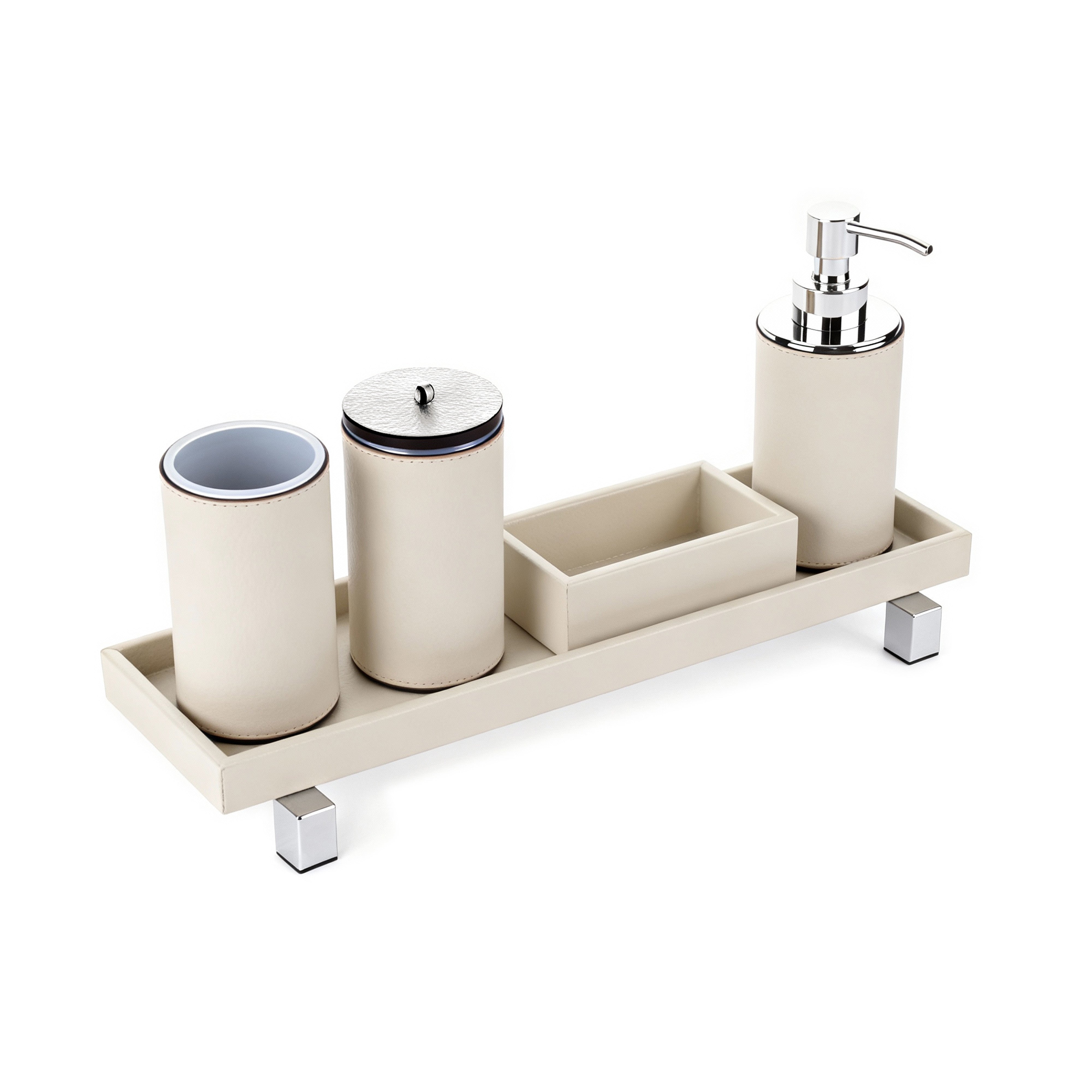Pinetti. Poseidon Leather Bathroom Set.