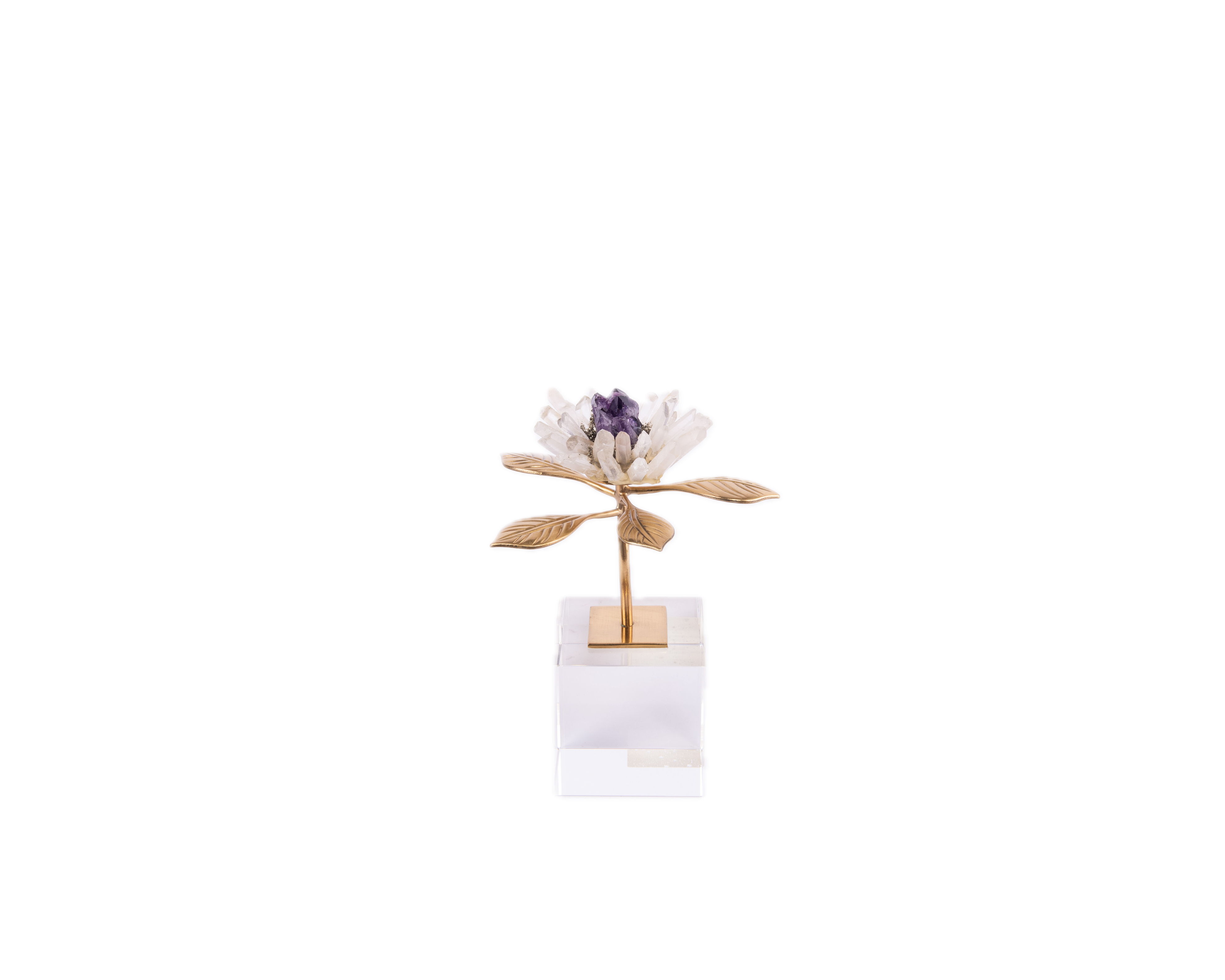 Abhika. Bloom Floral Quartz Figurine