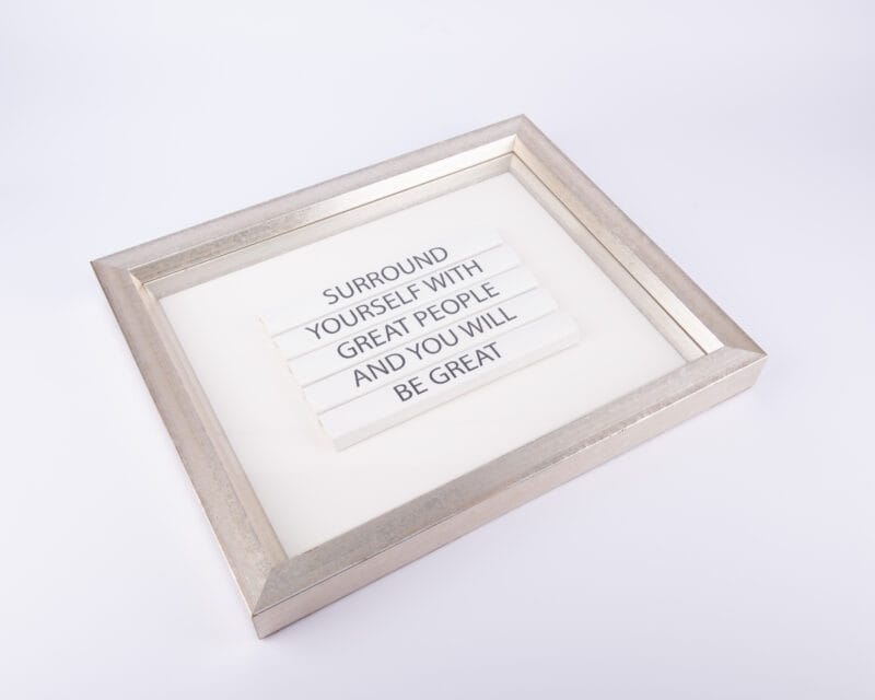 Trowbridge Gallery. Tableau with Quote. Large Size