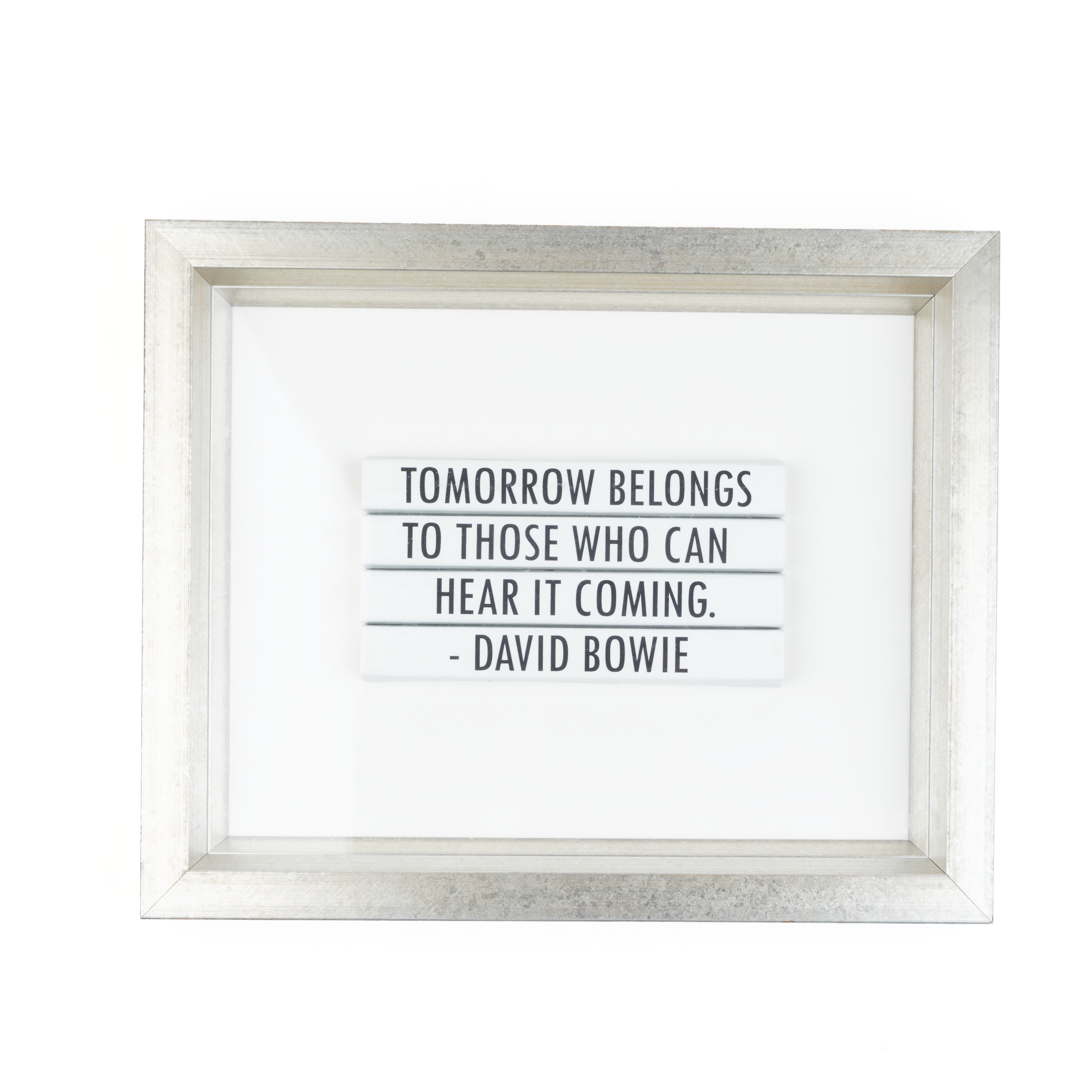 Trowbridge Gallery. Tableau with "David Bowie" Quote. Large Size