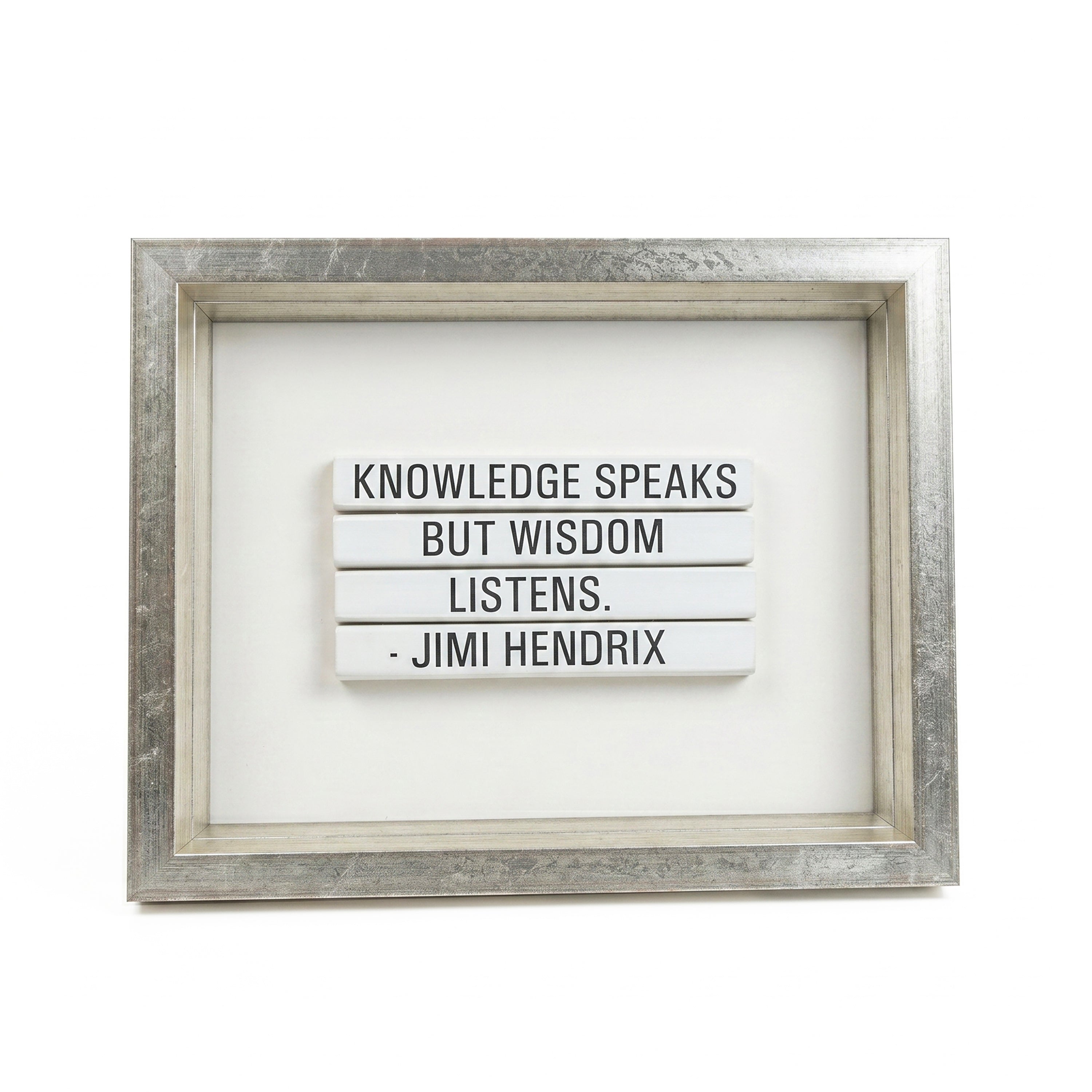 Trowbridge Gallery. Tableau with "Jimi Handrix" Quote. Large Size