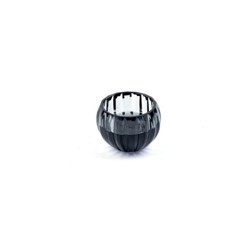 Veritas Home. Black Crystal Decorative Bowl. Small Size