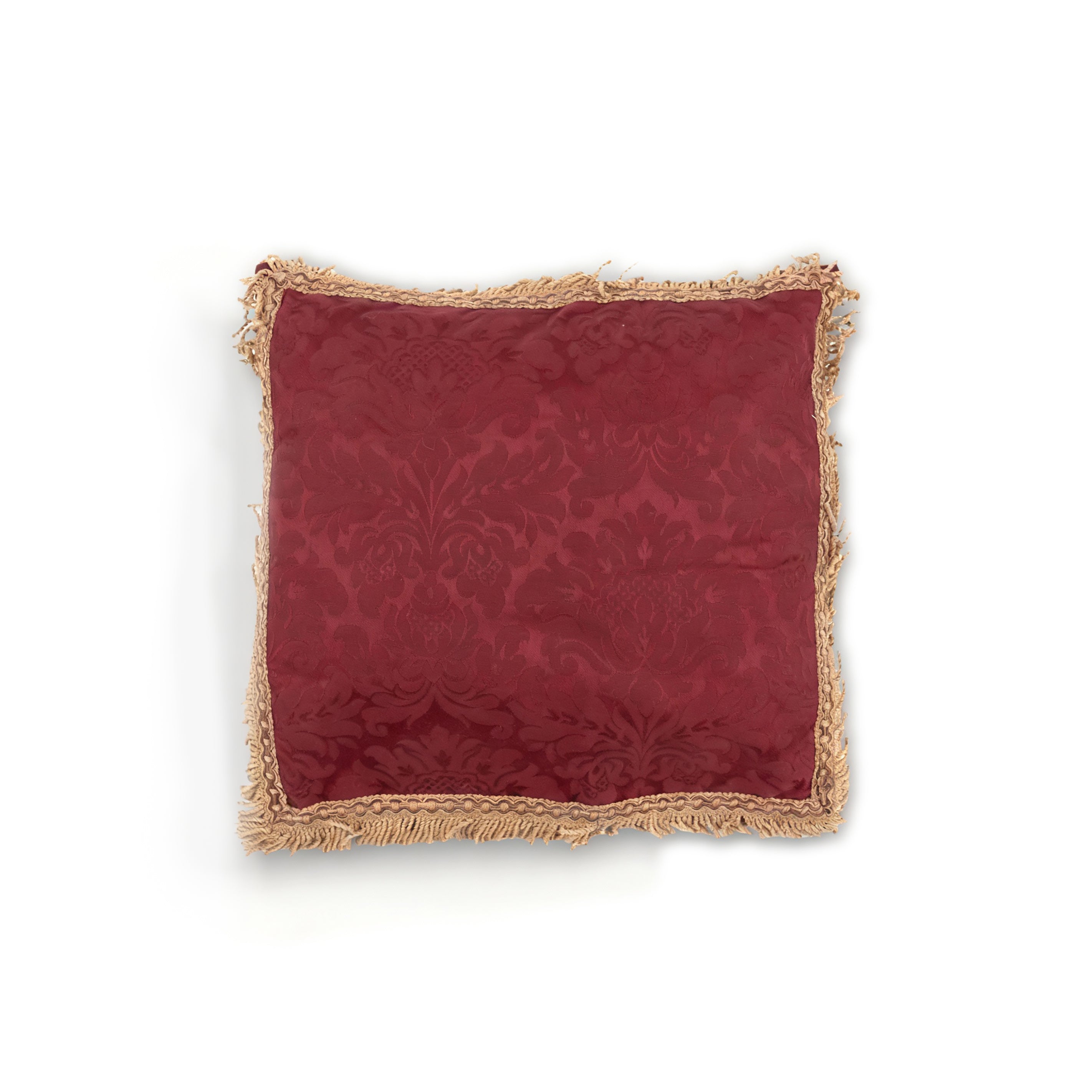 Idée Art Exclusive. Square Burgundy Cushion. Large