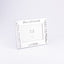 Amerigo Lasercraft. Silver Laser Cut Picture Frame. Medium Size