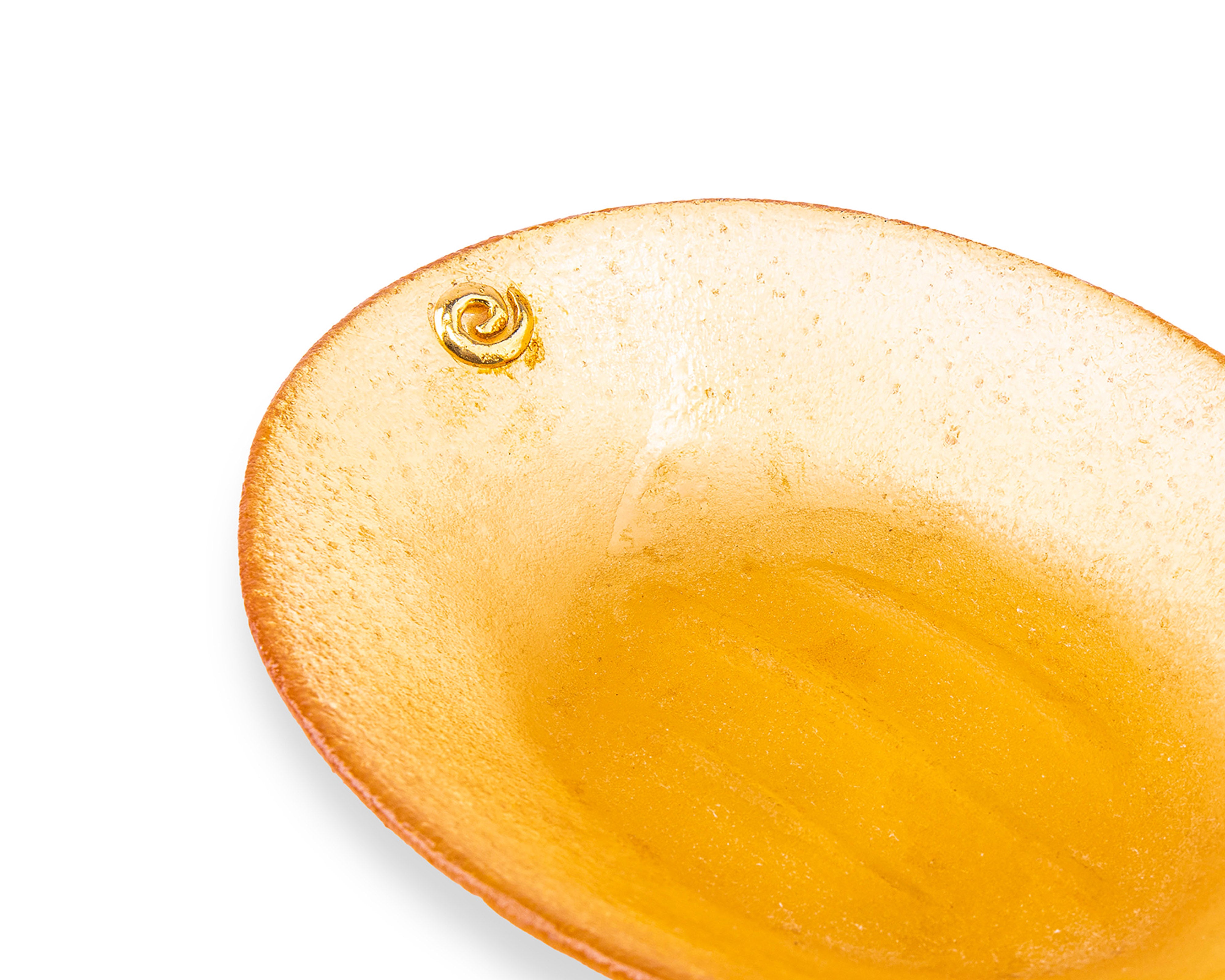 Idée Art Exclusive. Oval Glass Soap Dish. Small Size