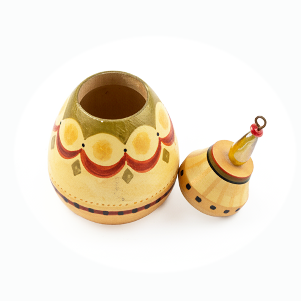 Idée Art Exclusive. Wooden Box Oval Shaped. Small Size