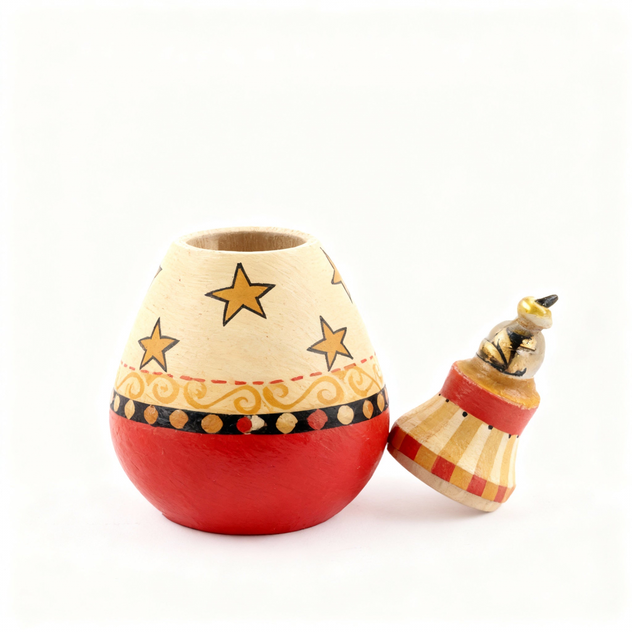 Idée Art Exclusive. Wooden Box with Stars Design. Small Size