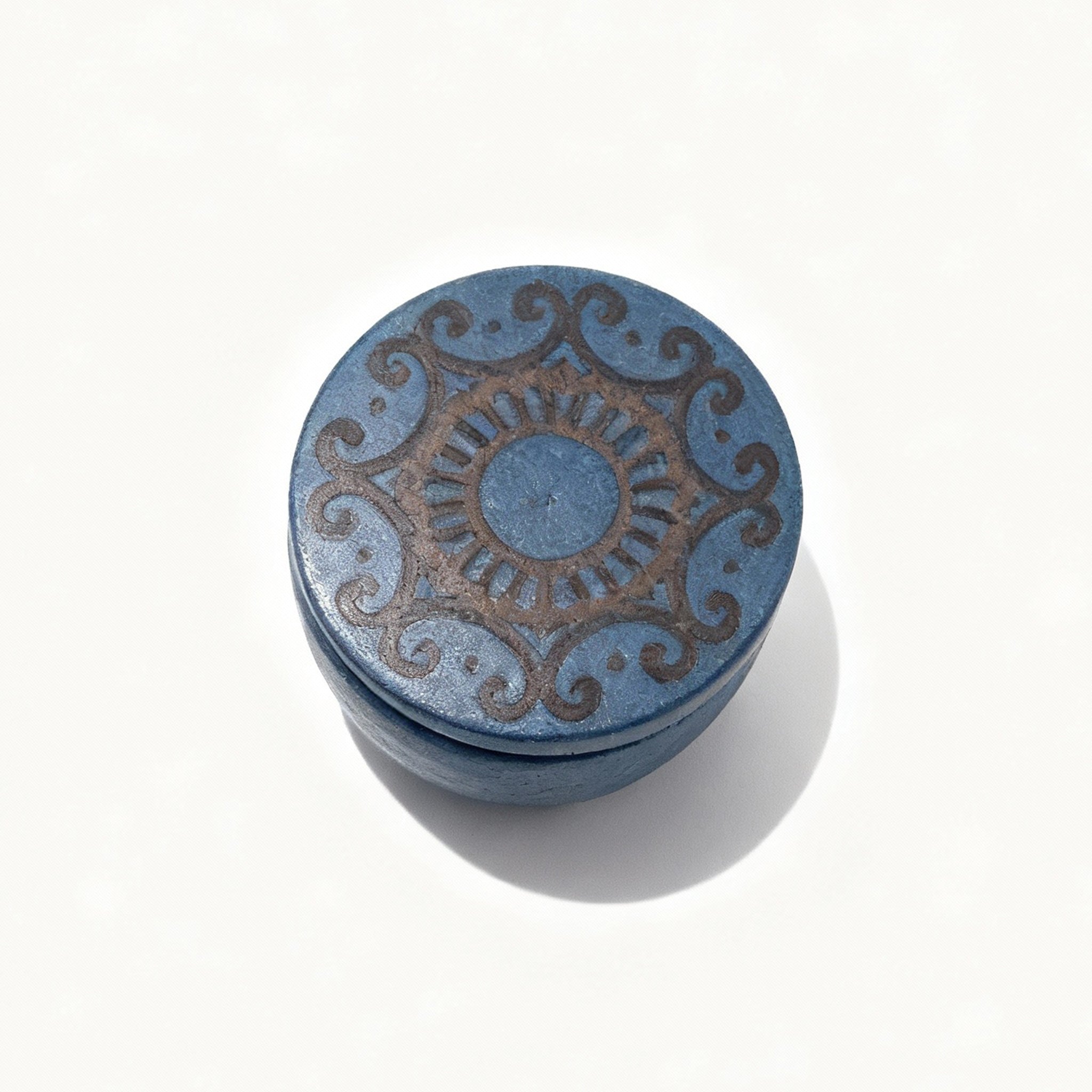 Idée Art Exclusive. Blue Porcelain Box. Small Size