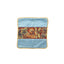 Idée Art Exclusive. Square Blue Cushion with Floral Motif. Large Size