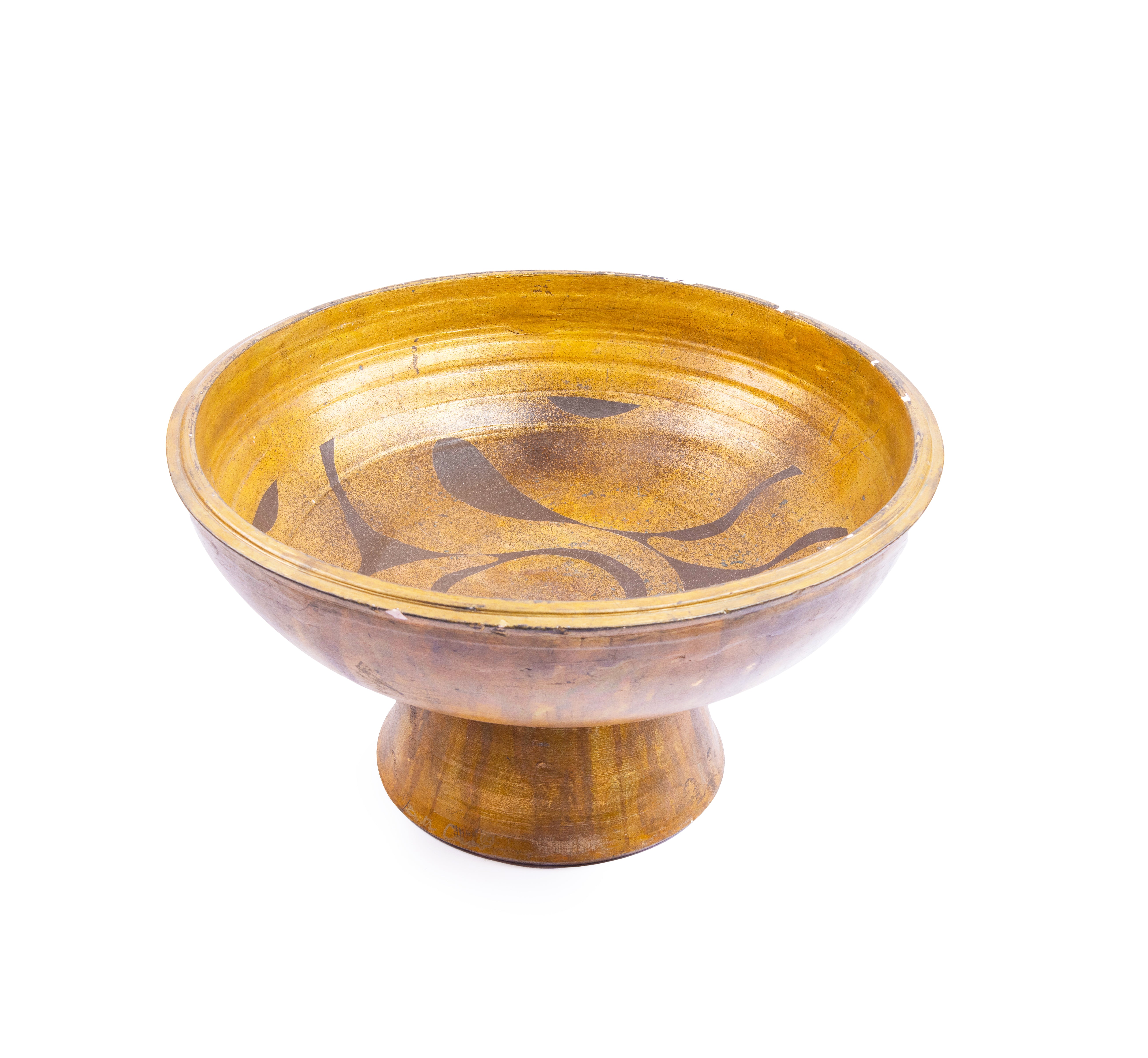 Idée Art Exclusive. Porcelain Decorative Bowl. Large Size