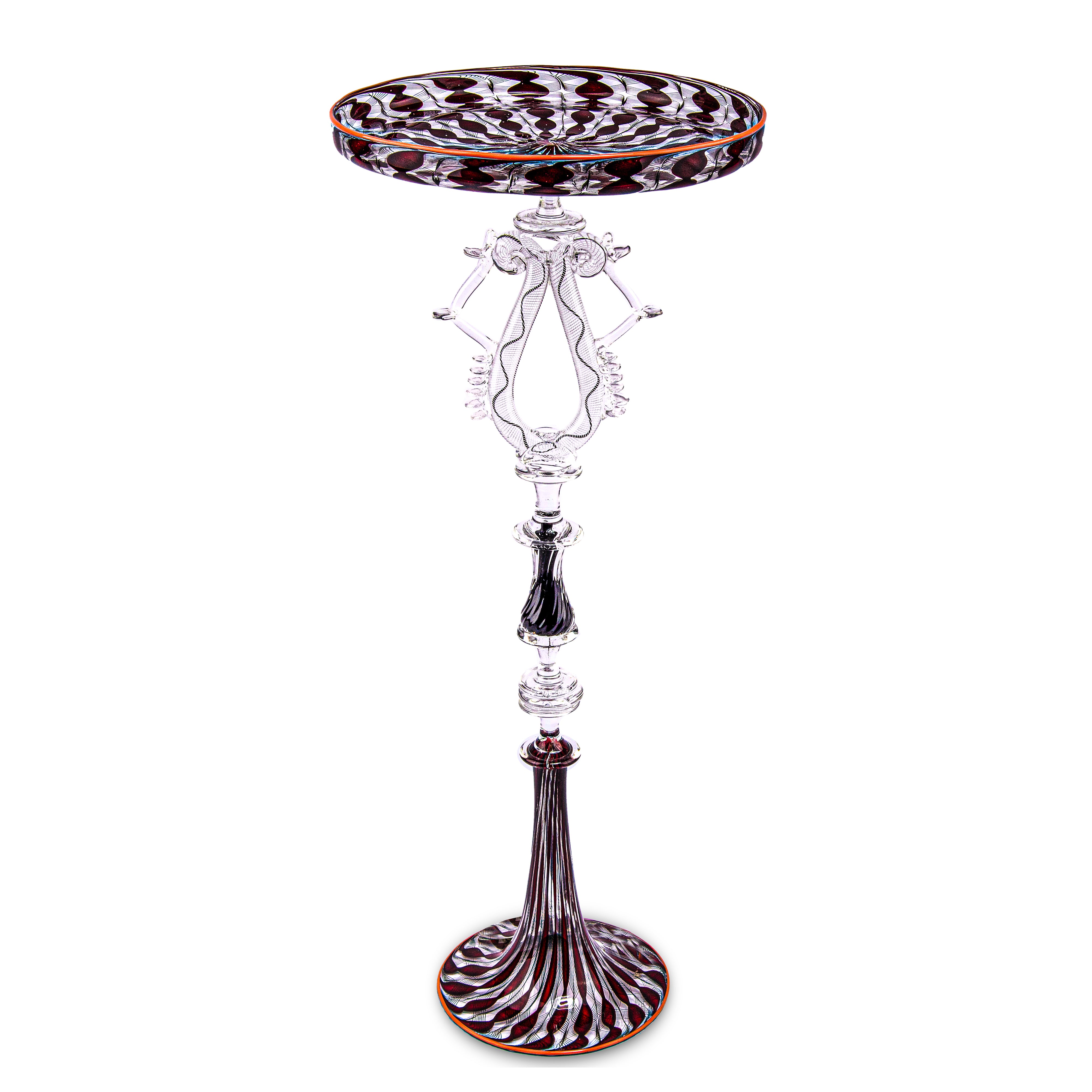 Idée Art Exclusive. Murano Glass Decorative Plate. Large Size