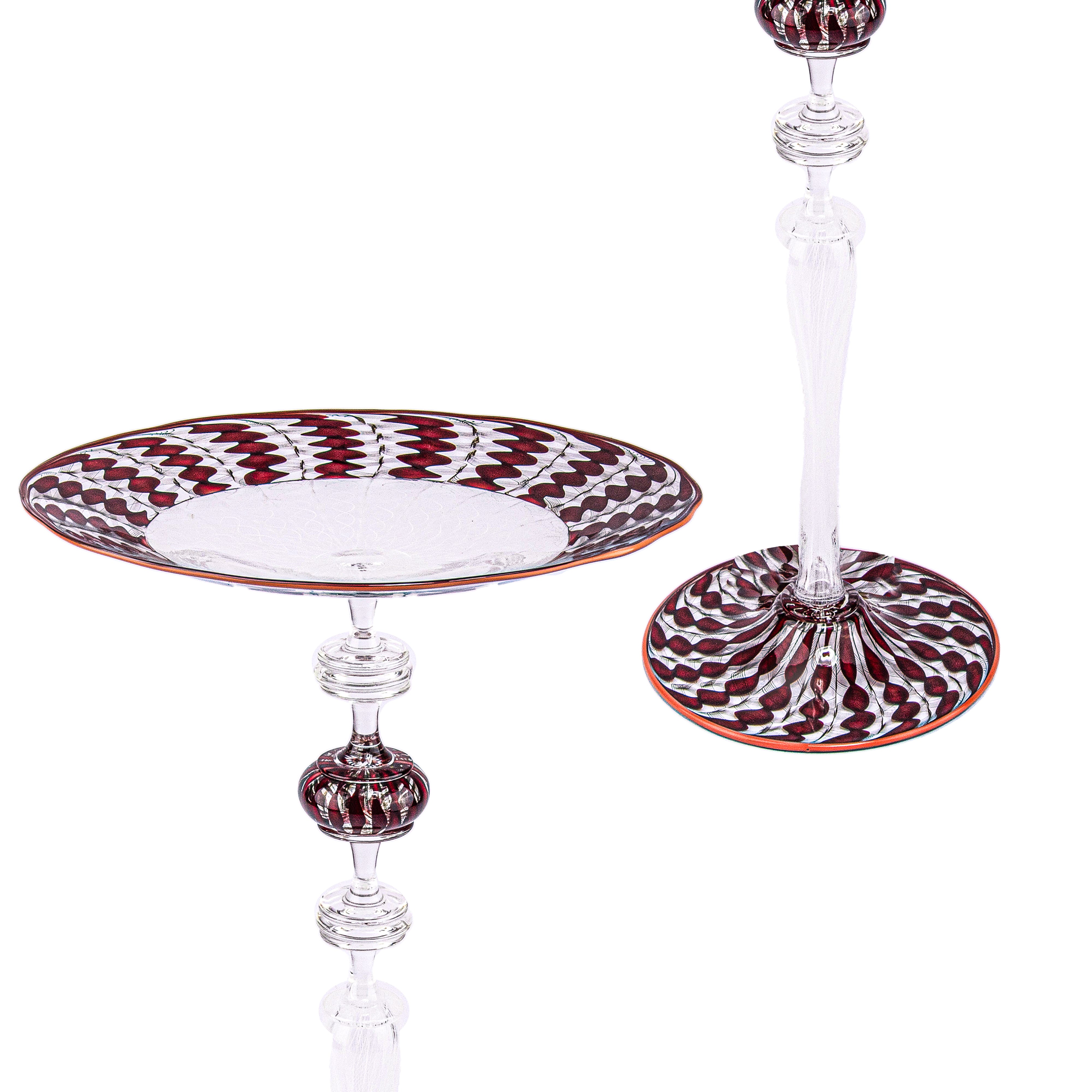 Idée Art Exclusive. Murano Glass Decorative Plate. Large Size