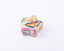 Idée Art Exclusive. Porcelain Box with Butterfly Illustration. Small Size