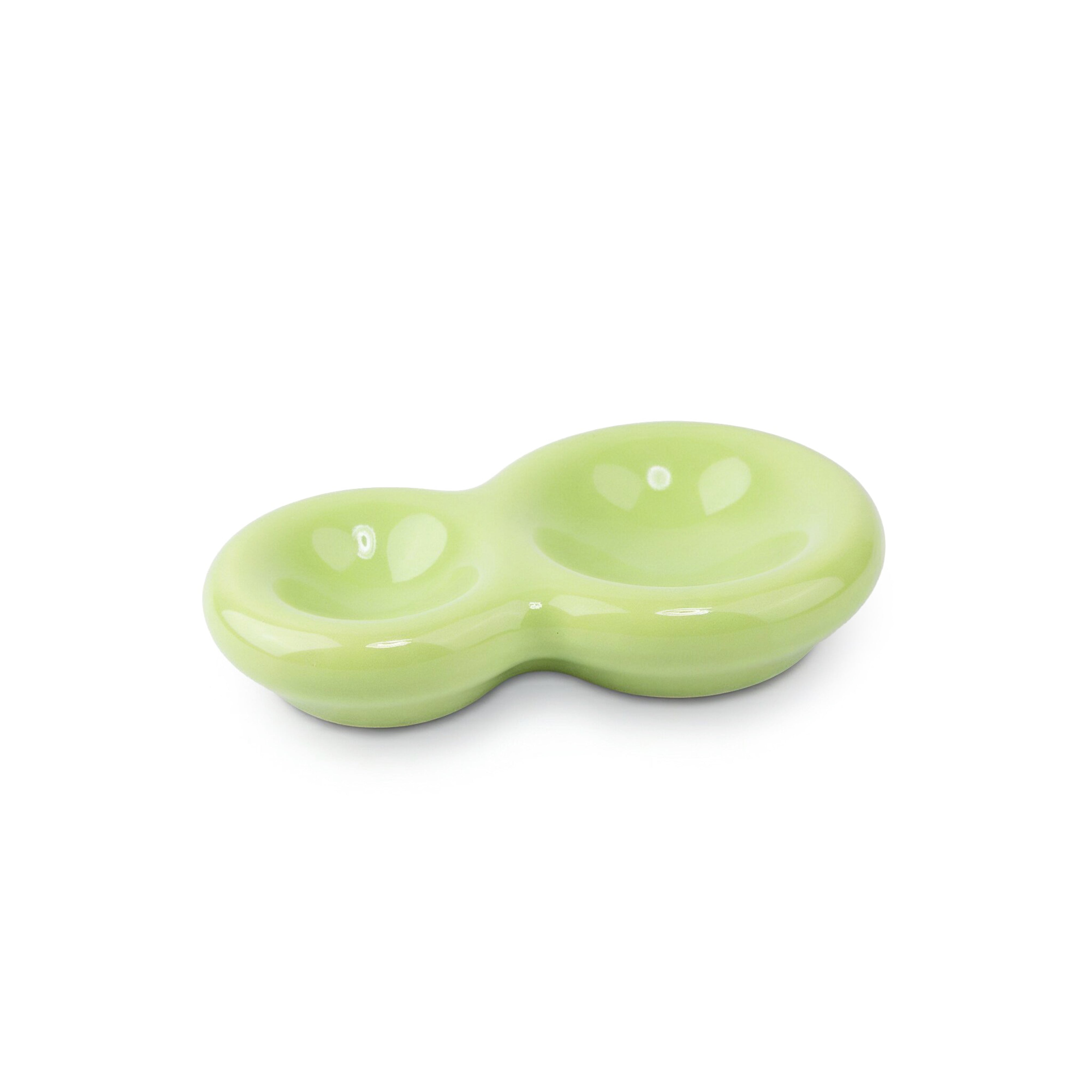 Idée Art Exclusive. Green Porcelain Ashtray. Medium Size