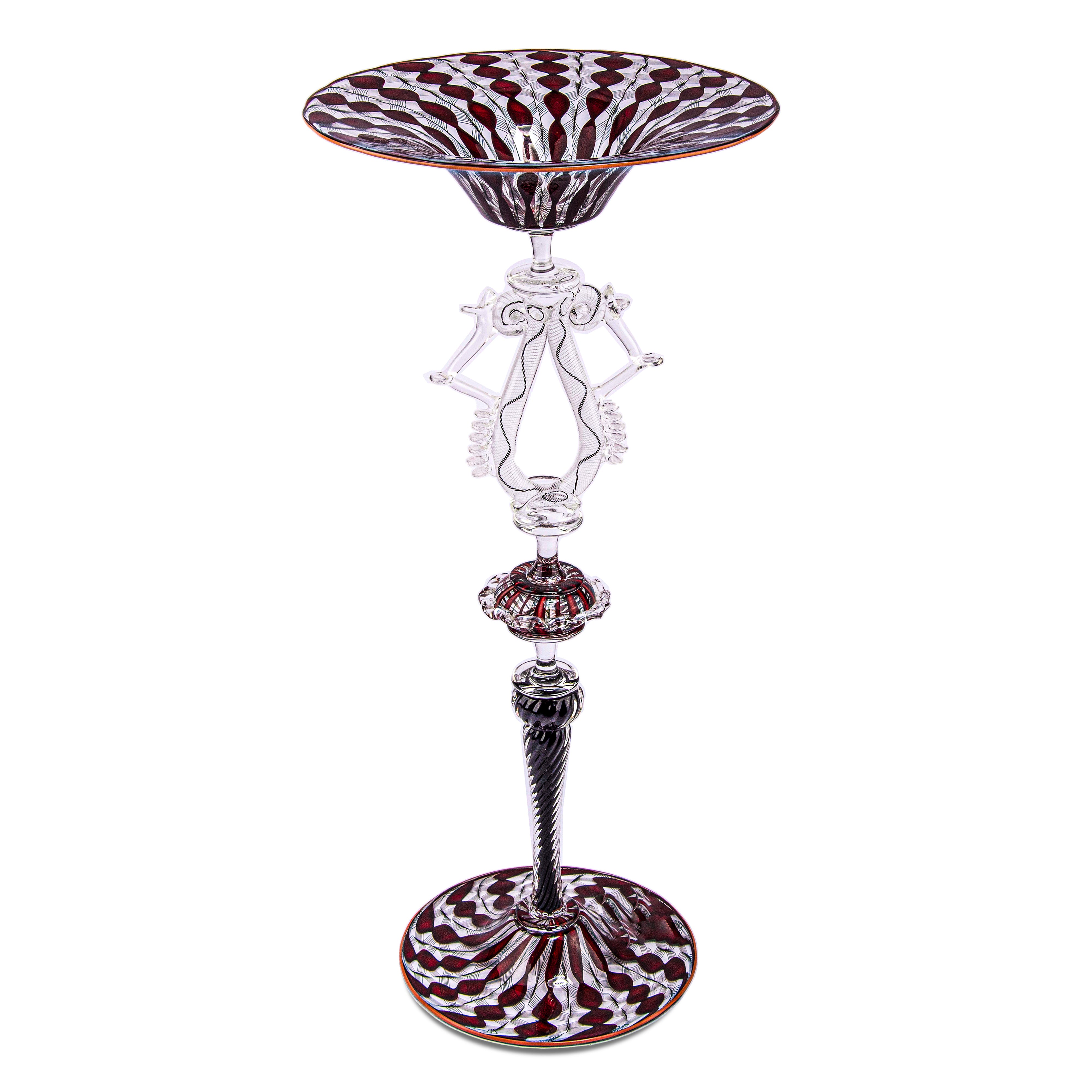 Idée Art Exclusive. Murano Glass Decorative Plate. Large Size