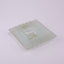 Idée Art Exclusive. Square Frosted Crystal Plate. Small Size