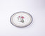 Idée Art Exclusive. Porcelain Decorative Plate with Flower Illustration. Large Size