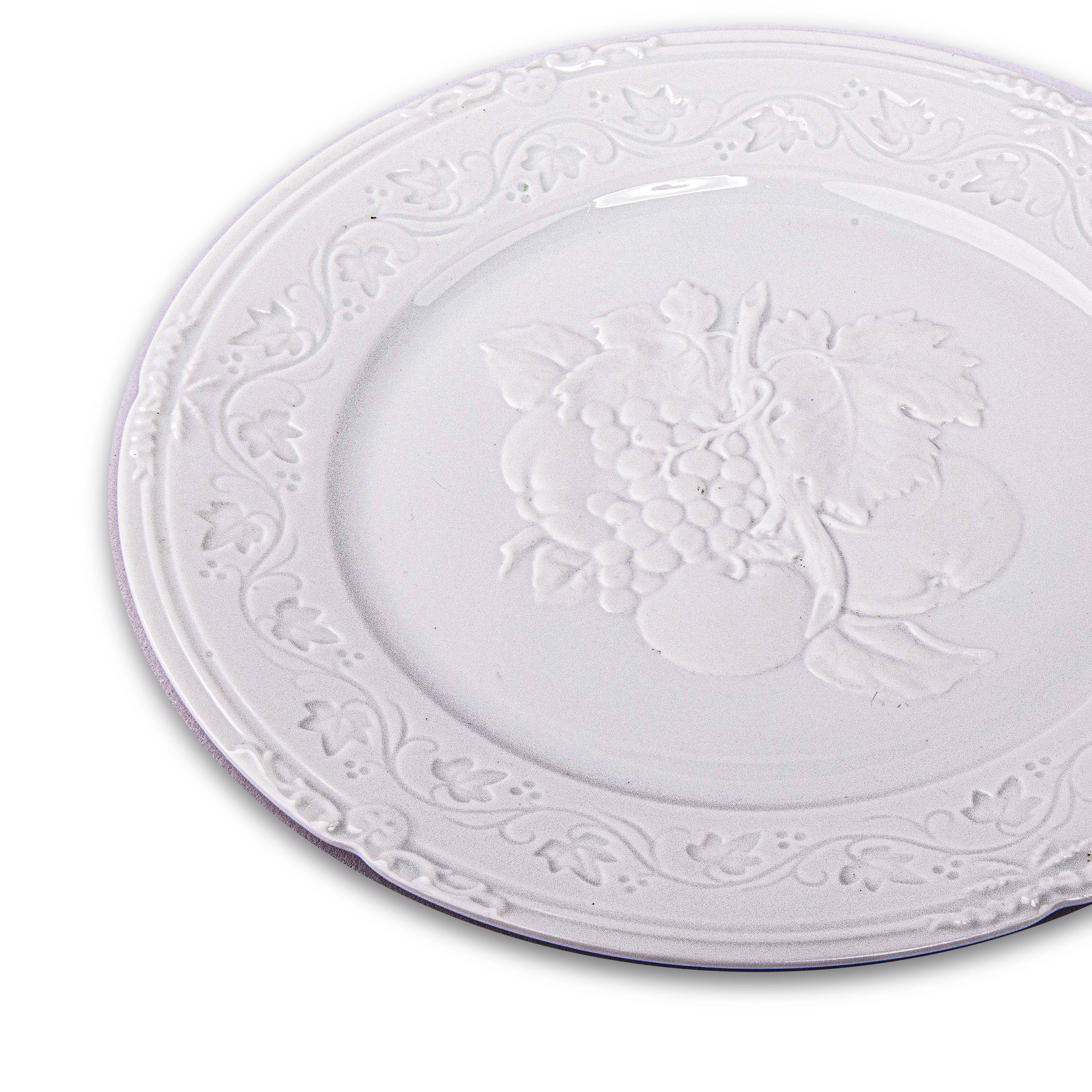 Idée Art Exclusive. Porcelain Decorative Plate with Fruit Design. Medium Size