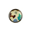 Idée Art Exclusive. Glass Decorative Plate with Abstract Design. Medium Size