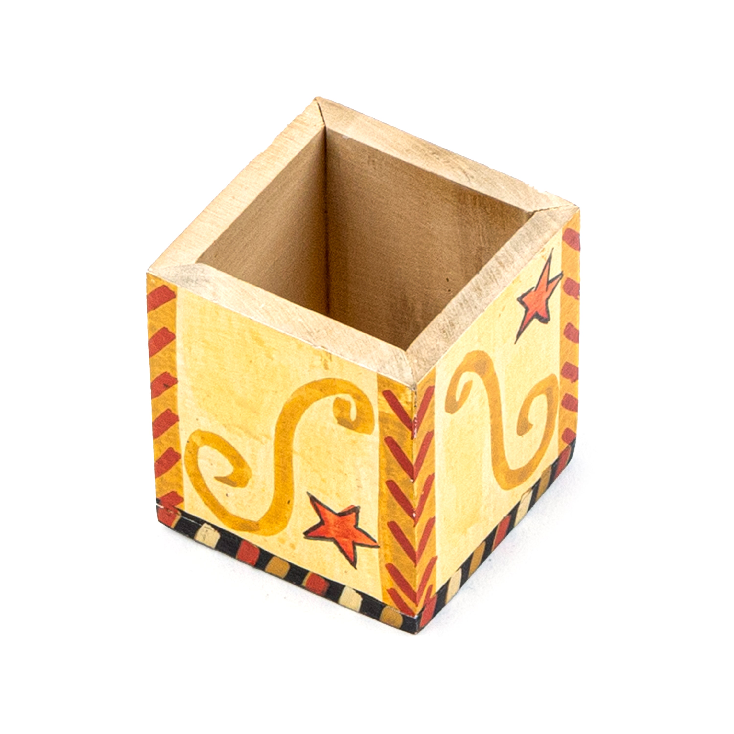 Idée Art Exclusive. Square Wooden Box. Small Size