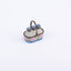 Idée Art Exclusive. Set of 3 Perfume Bottles in Blue Ceramic Basket. 3 ML