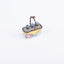 Idée Art Exclusive. Set of 3 Perfume Bottles in Yellow Ceramic Basket. 3 ML