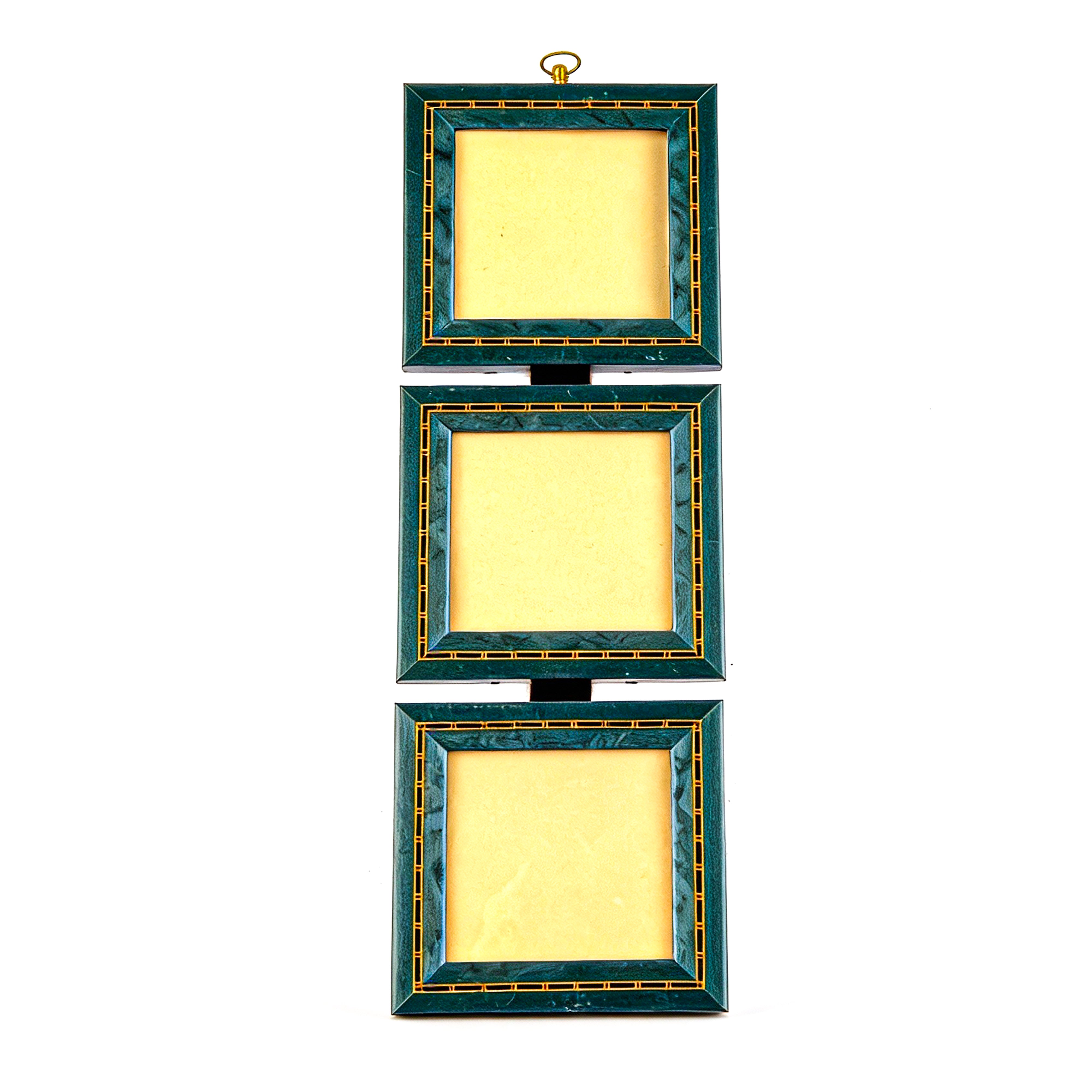 Idée Art Exclusive. Set of 3 Blue Wall-Hanging Picture Frame.