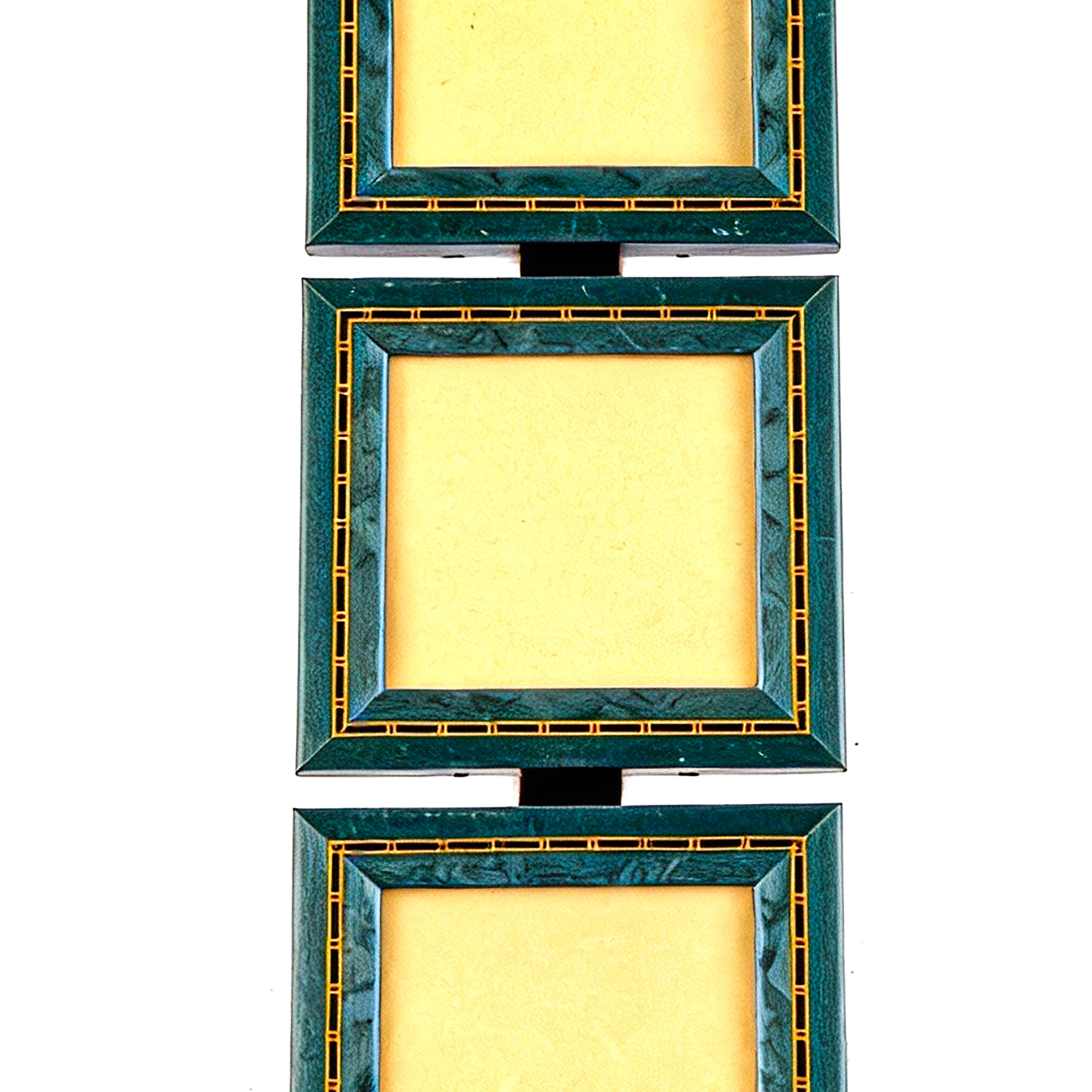 Idée Art Exclusive. Set of 3 Blue Wall-Hanging Picture Frame.