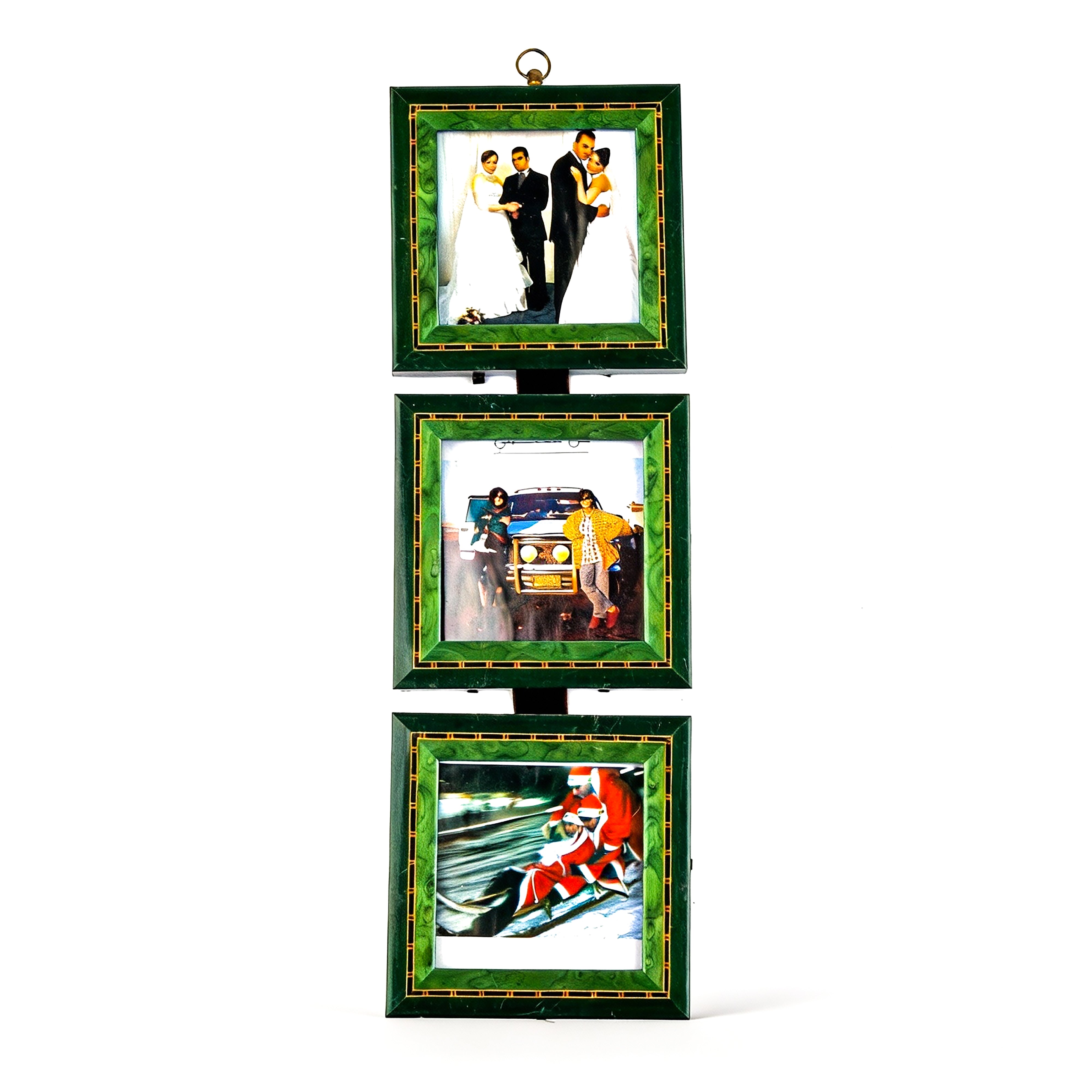 Idée Art Exclusive. Set of 3 Green Wall-Hanging Picture Frame. Small Size