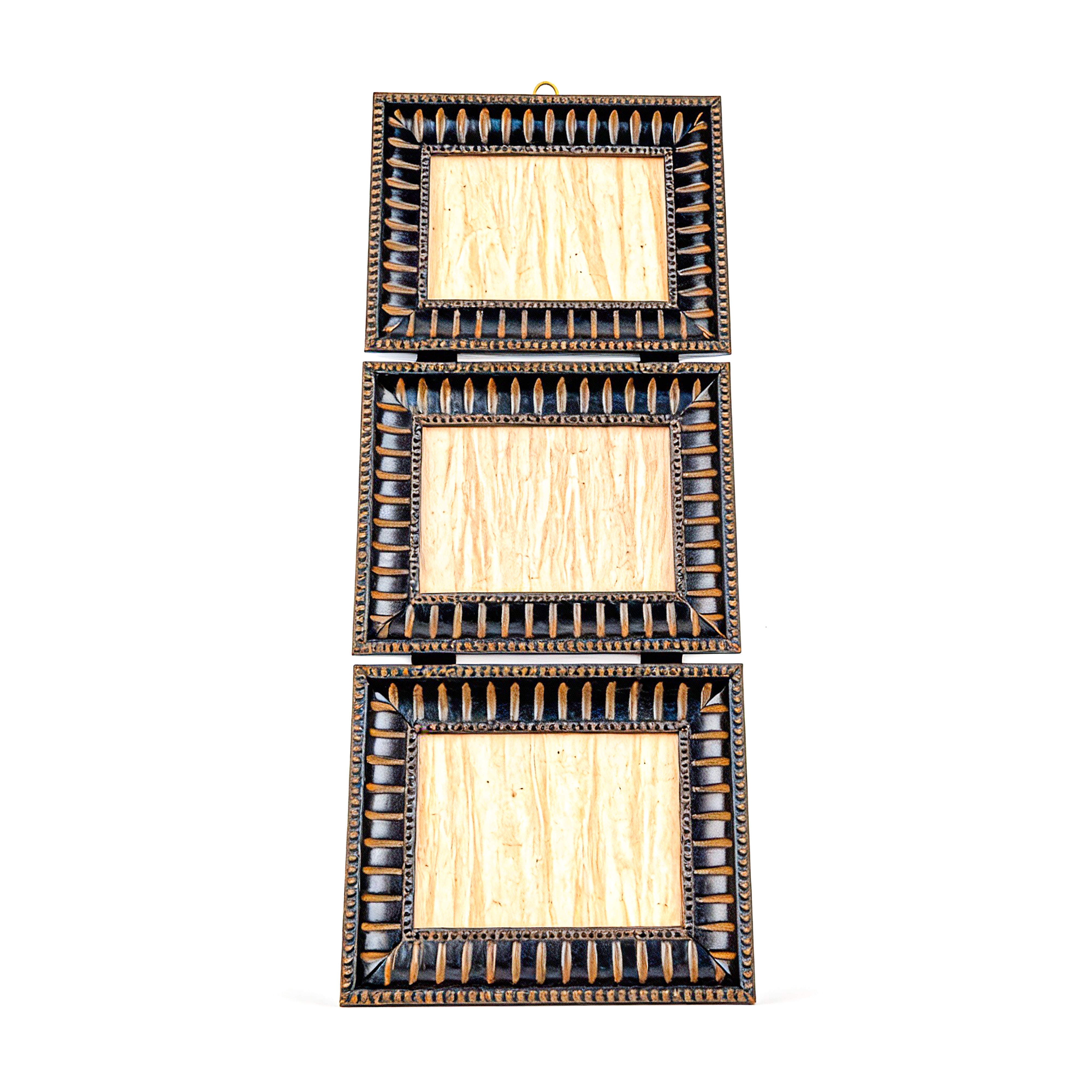 Idée Art Exclusive. Set of 3 Black Wall-Hanging Picture Frame.