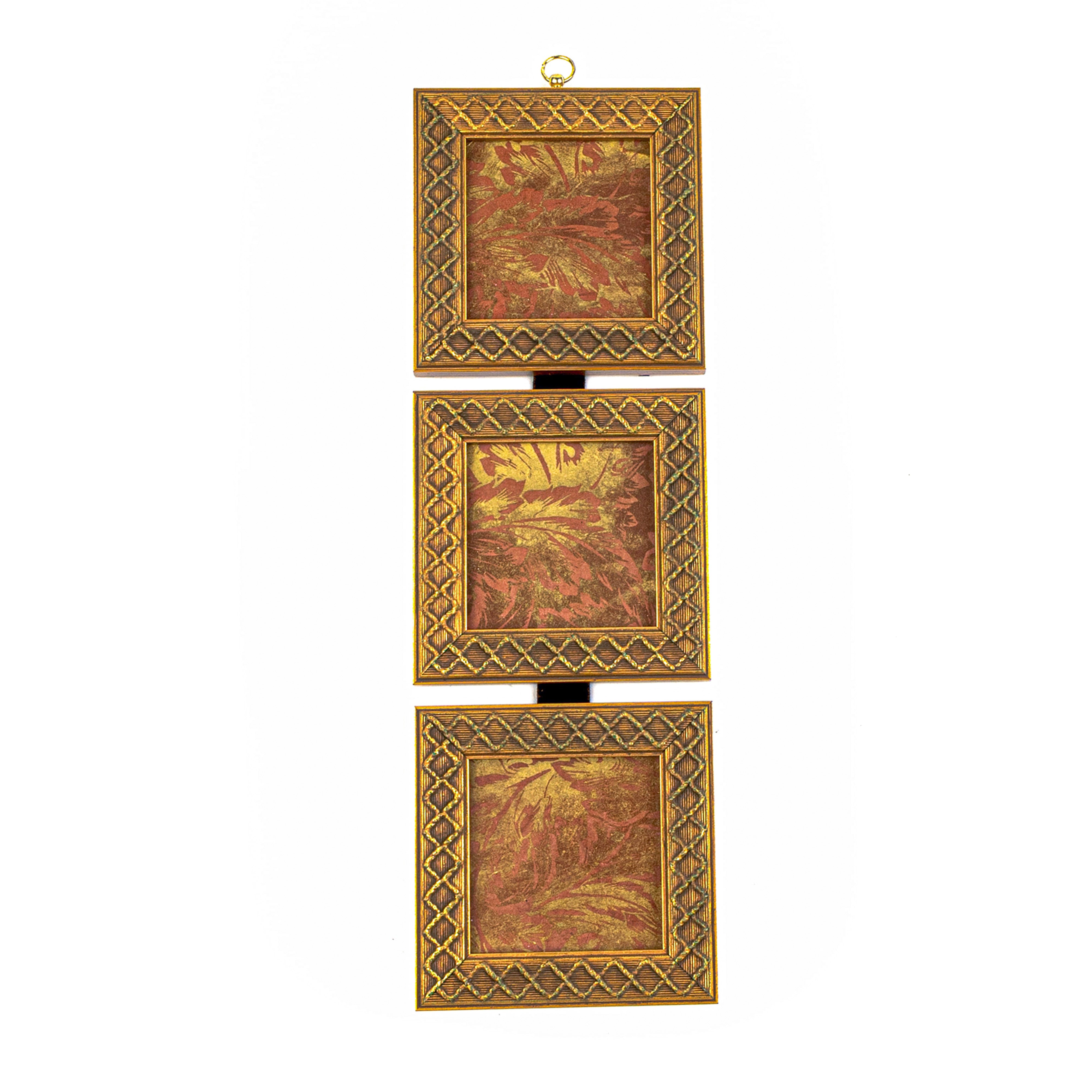 Idée Art Exclusive. Set of 3 Gold Wall-Hanging Picture Frame.