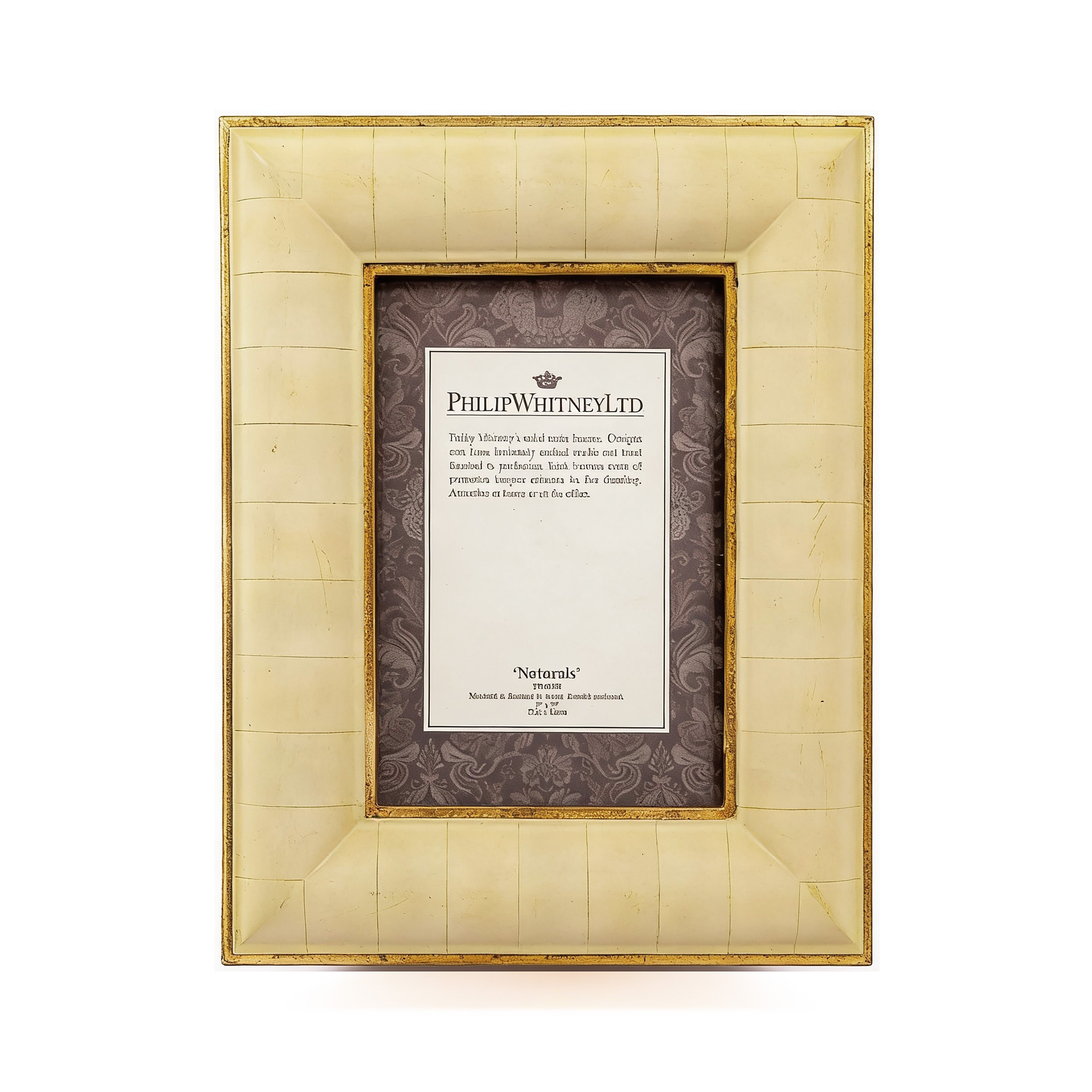 Idée Art Exclusive. Beige & Gold Picture Frame. Large Size