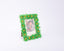 Idée Art Exclusive. Picture Frame with Green Flowers. Medium Size
