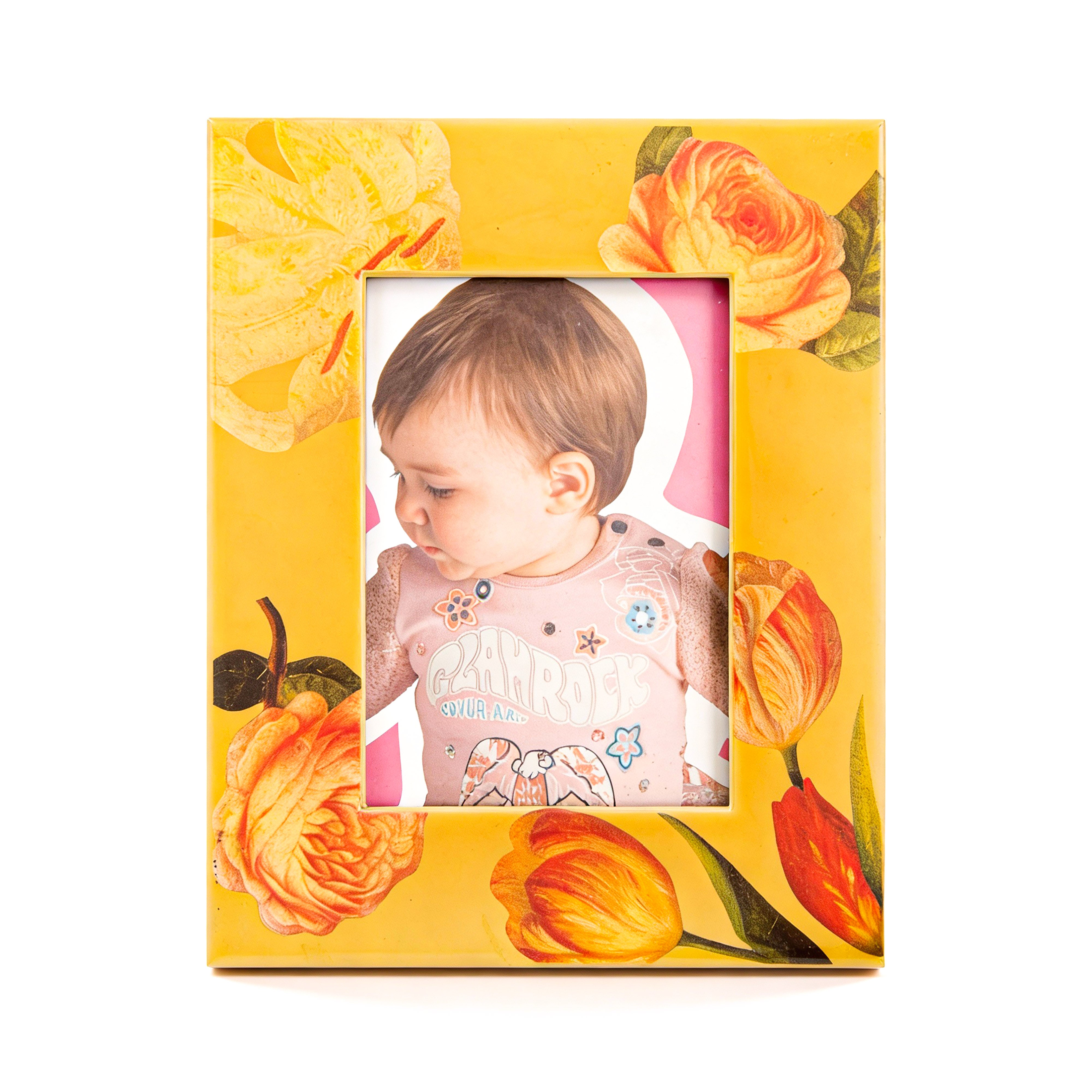 Idée Art Exclusive. Picture Frame Designed with Tulips. Large Size